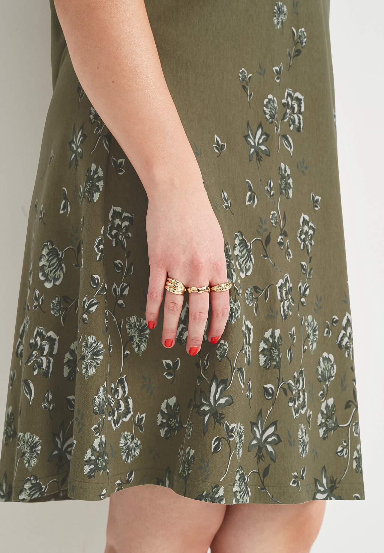 A-lined jersey dress