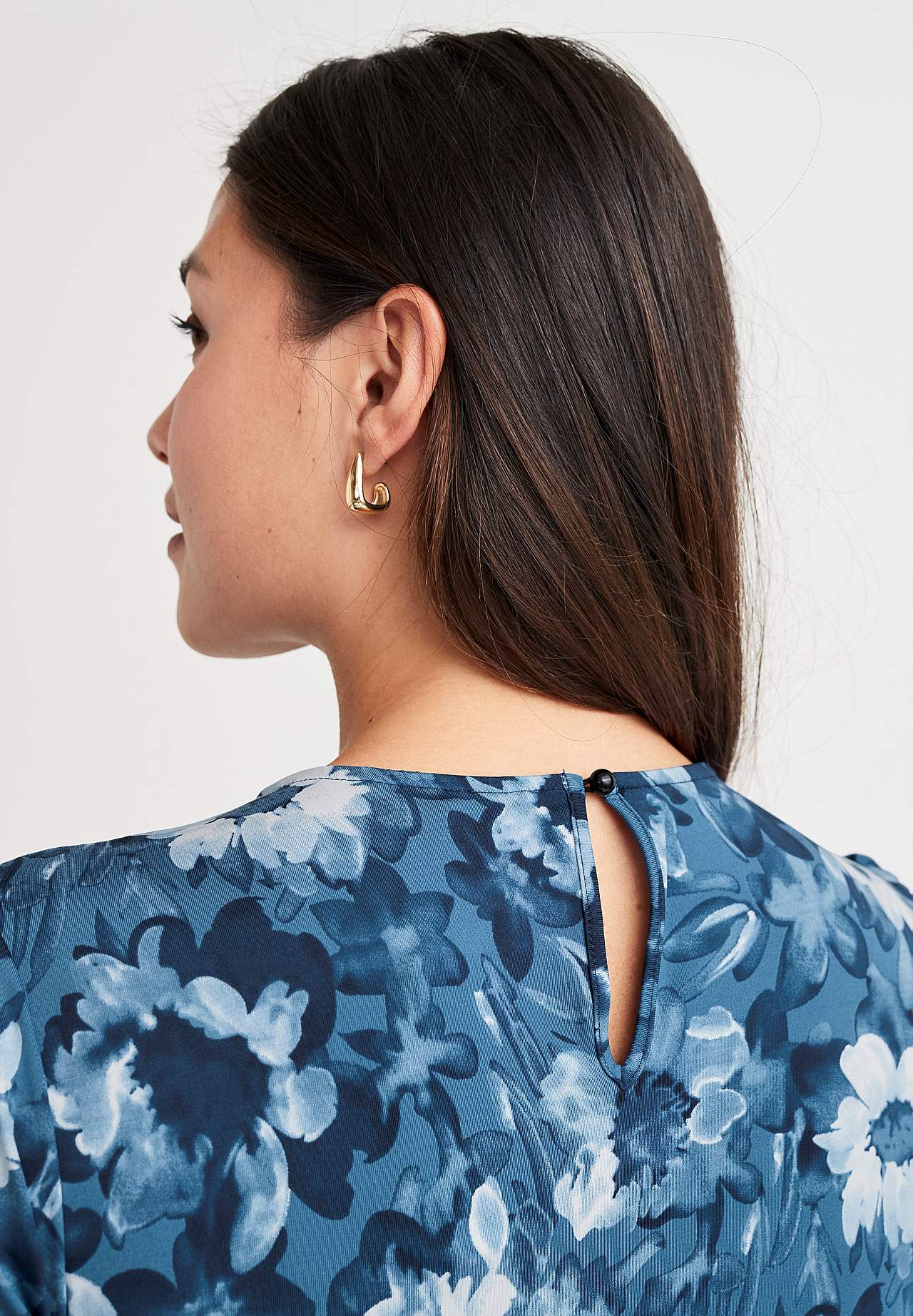 Patterned midi dress in supple jersey