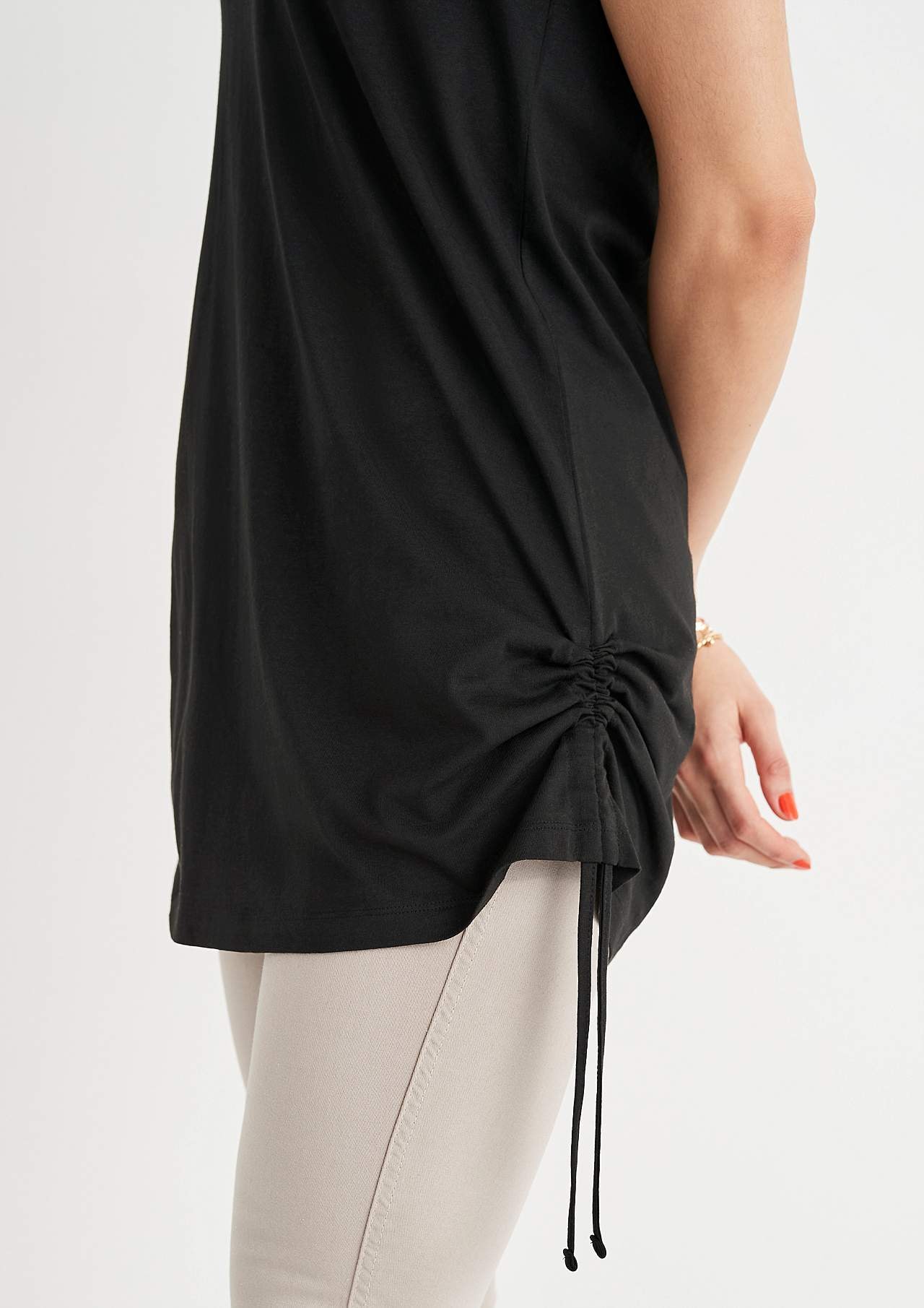Sleeveless jersey tops with two different lengths 2-pack