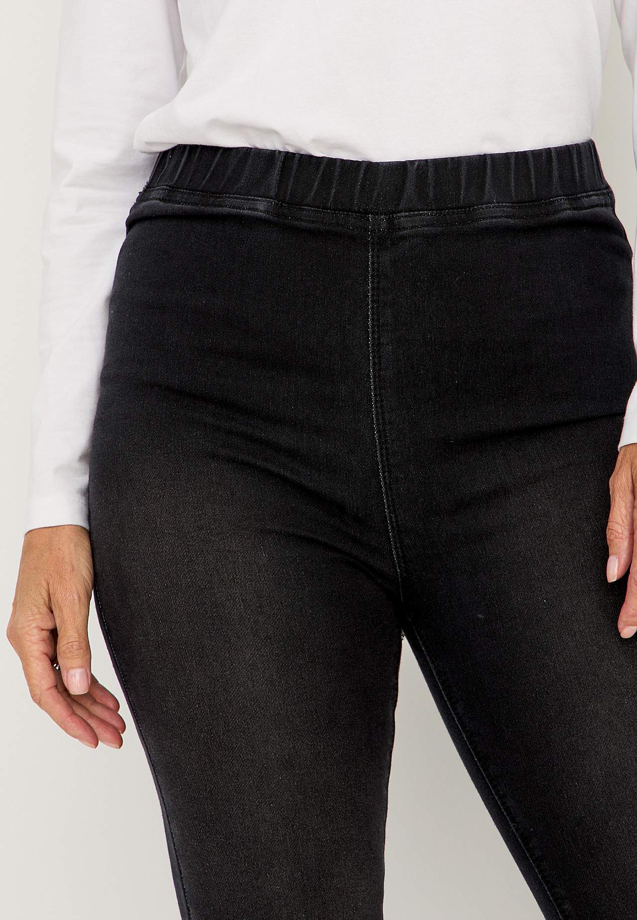 Denim leggings