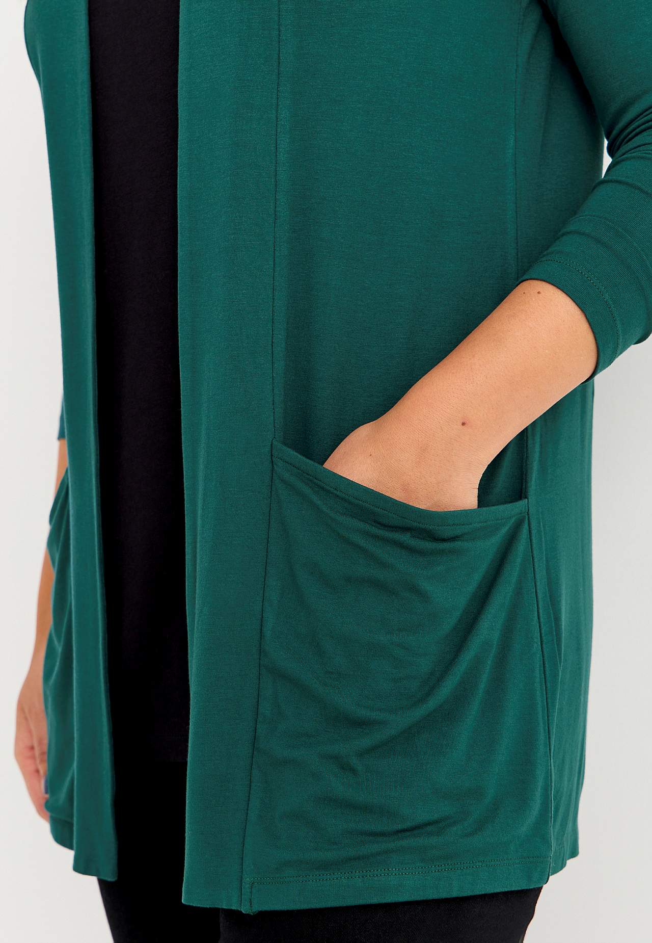 Long-sleeved 2-in-1 top