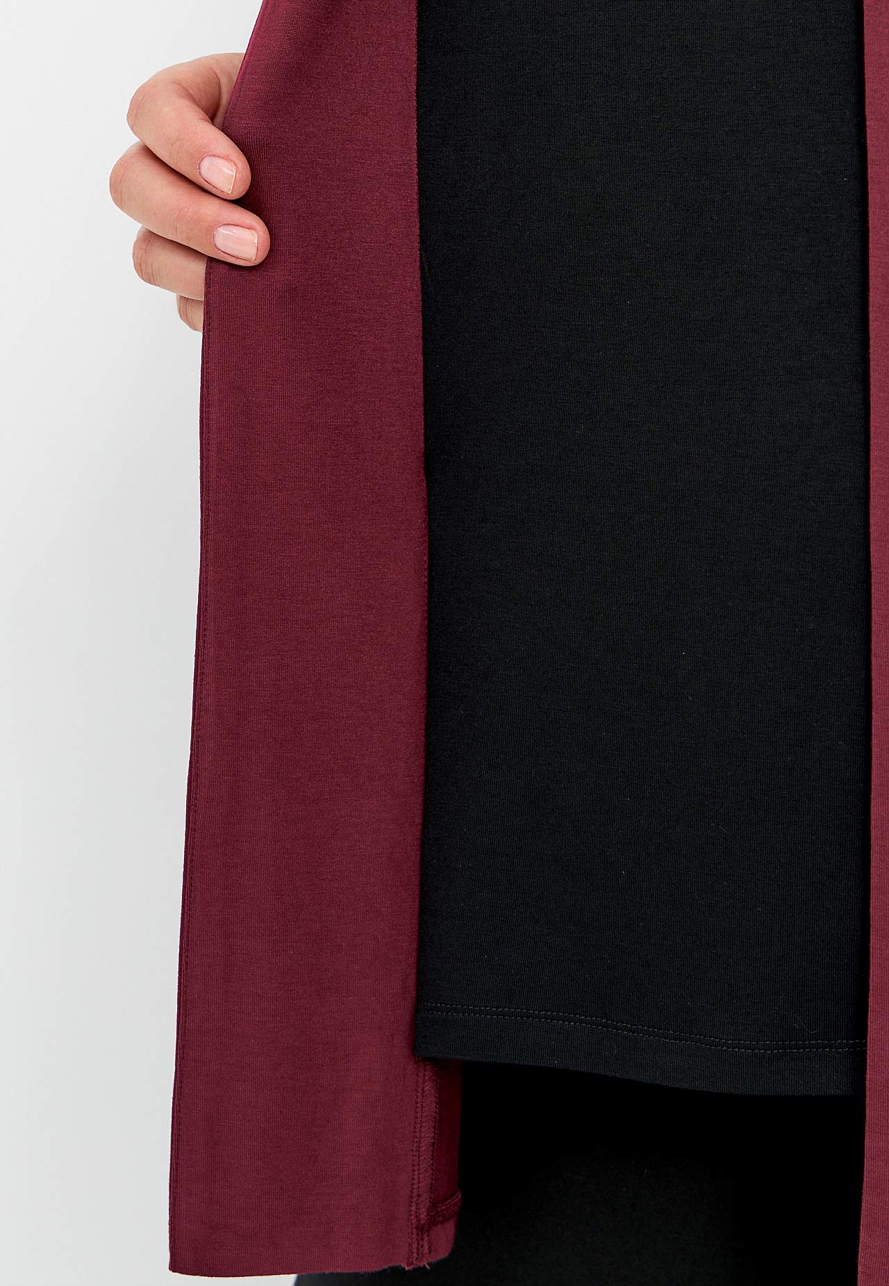Long-sleeved 2-in-1 top