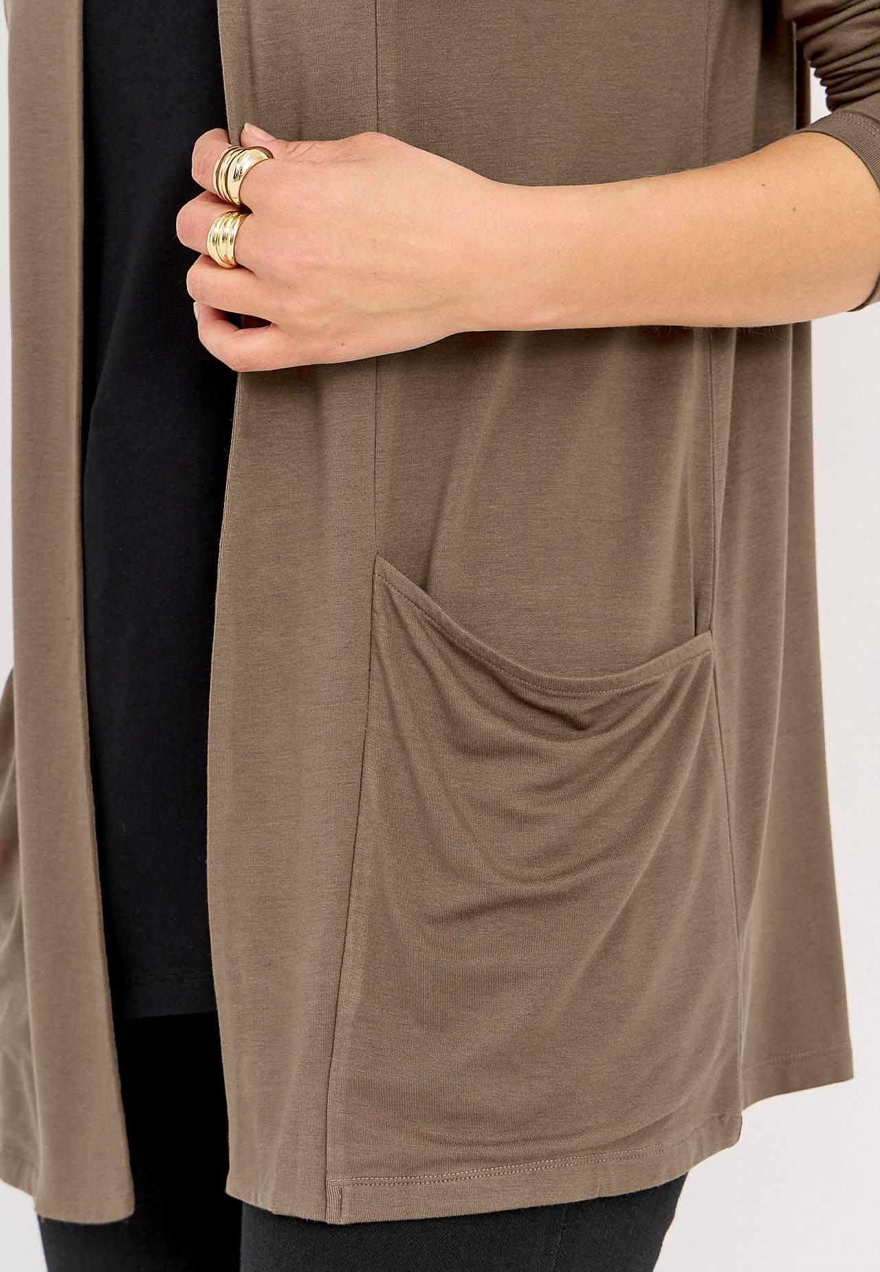 Long-sleeved 2-in-1 top