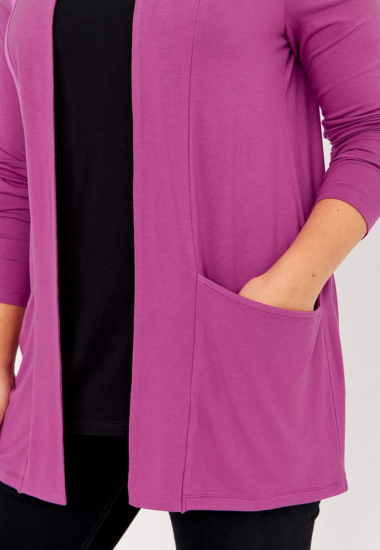 Long-sleeved 2-in-1 top