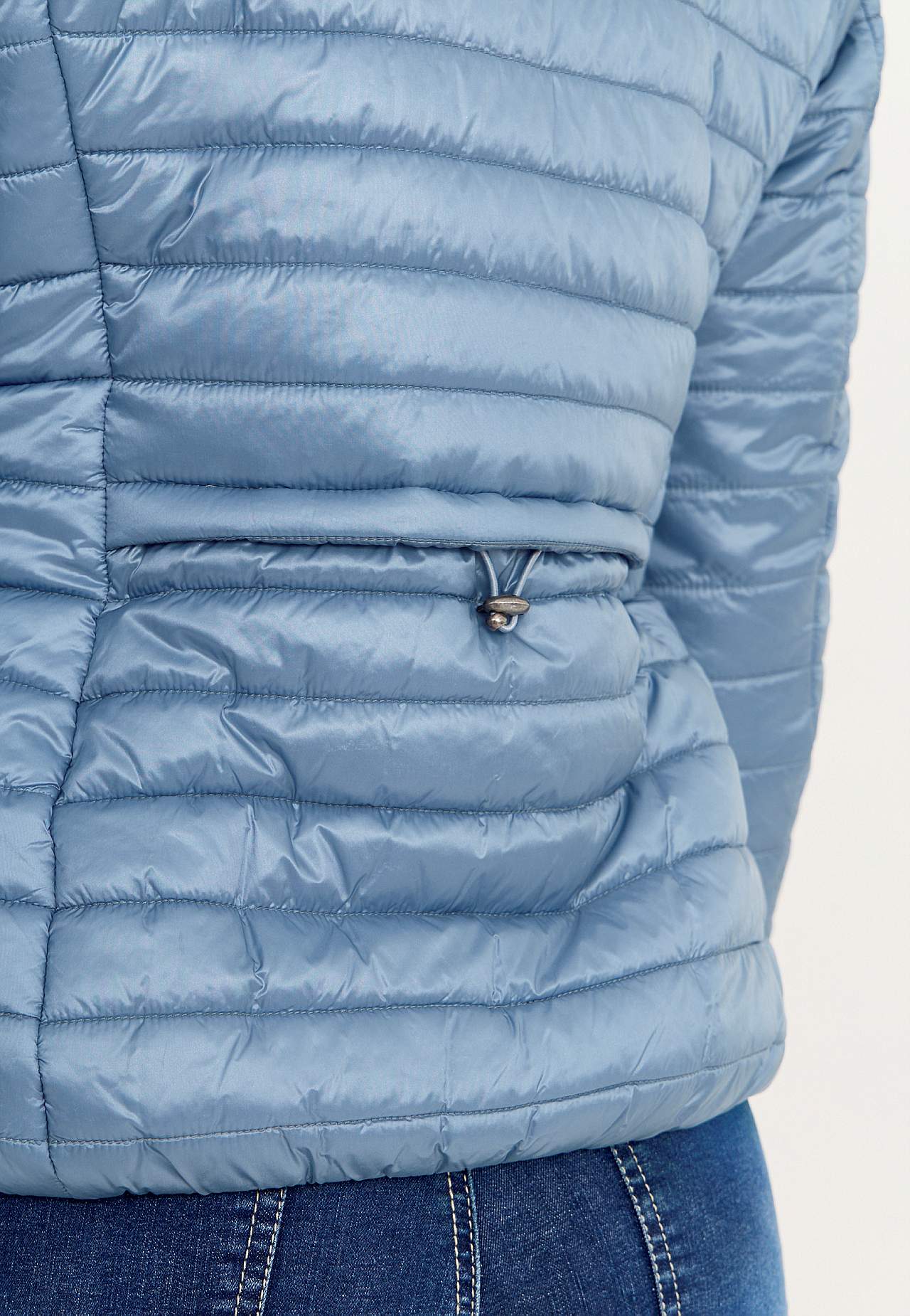 Shimmery lightweight puffer jacket