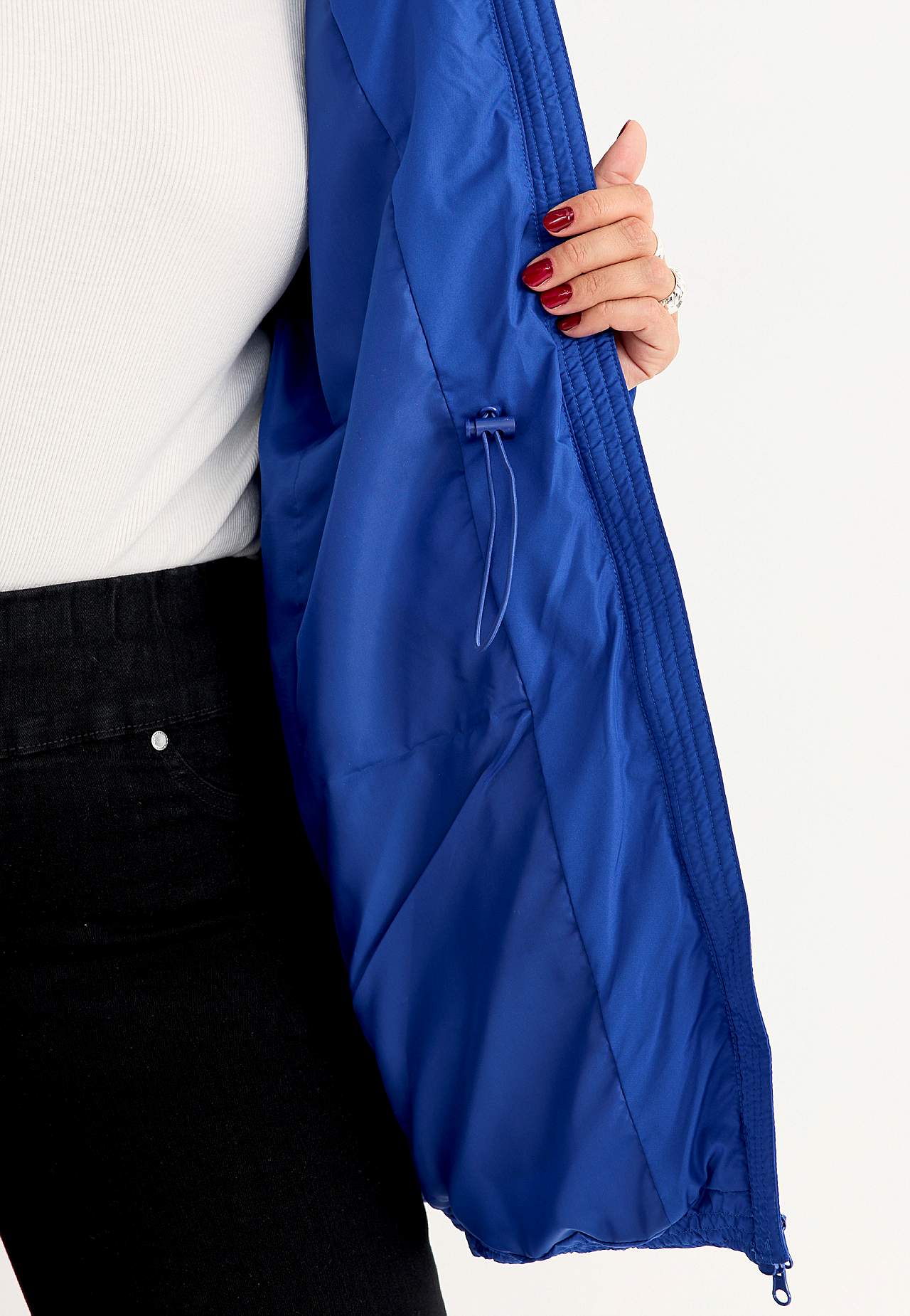Warm-lined jacket with hood