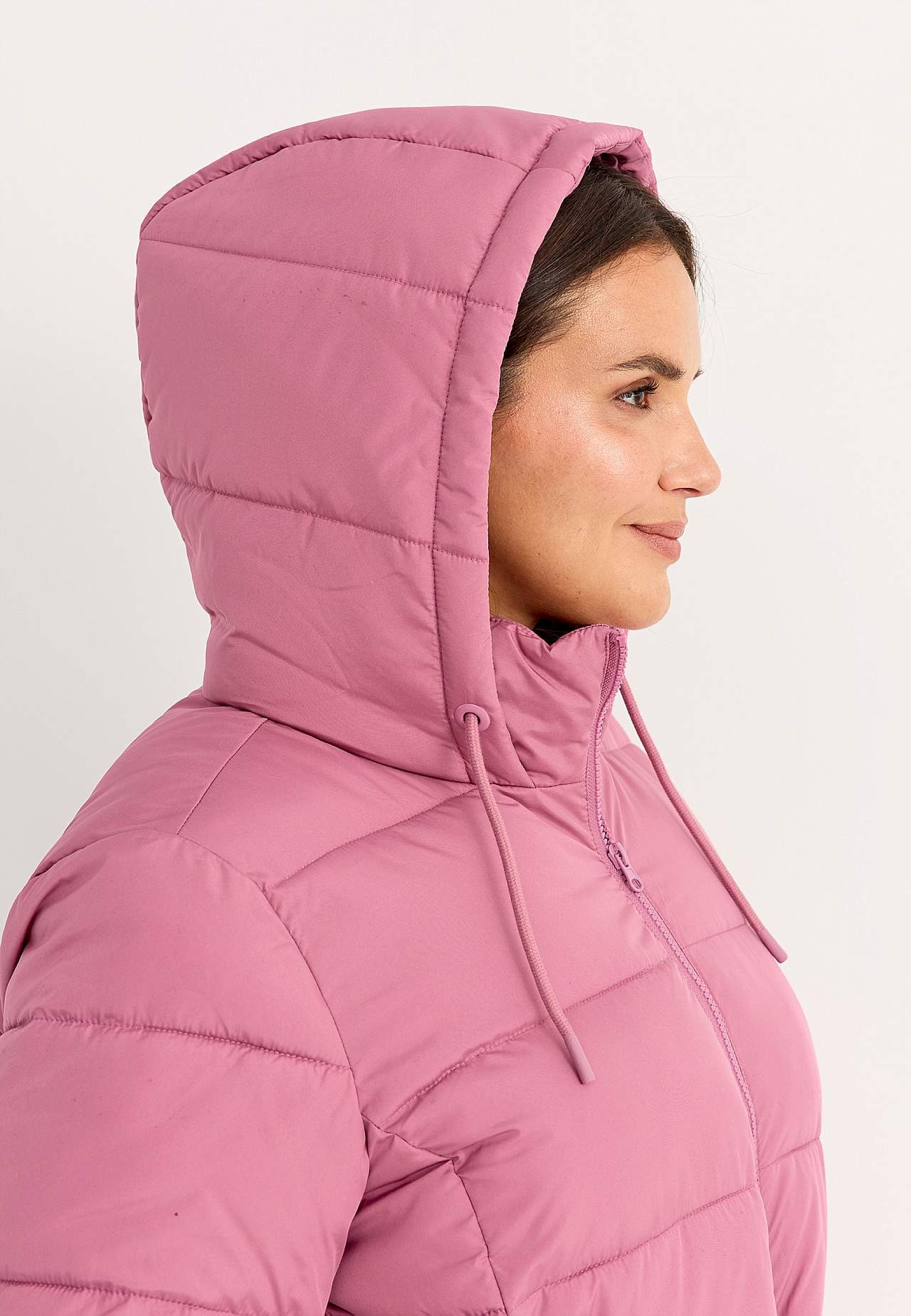 Warm-lined jacket with hood