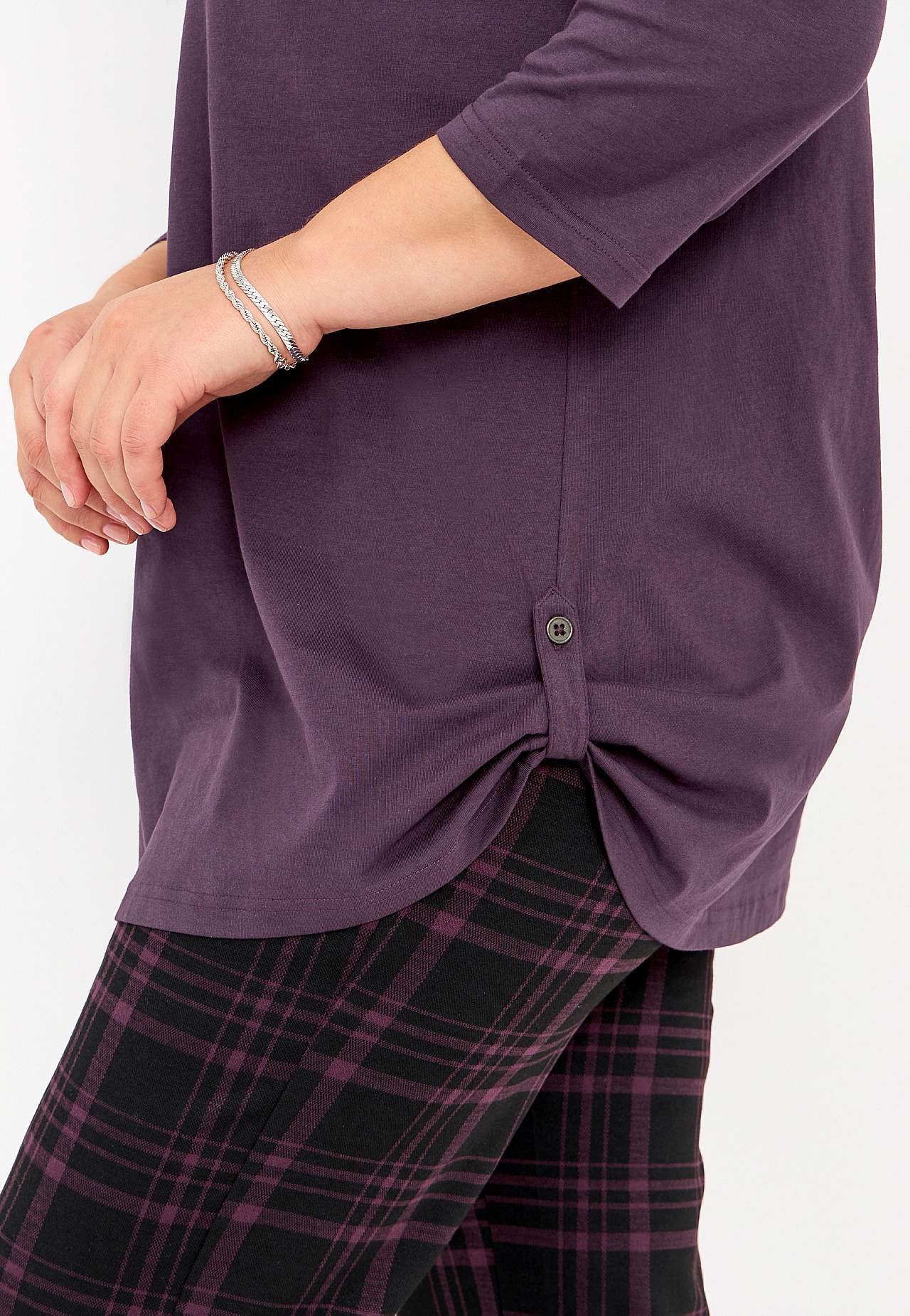 Jersey tuniq with 3/4 sleeve 2-pack