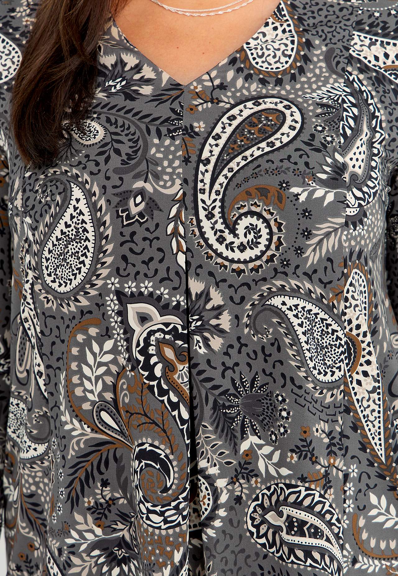Patterned jersey tuniq