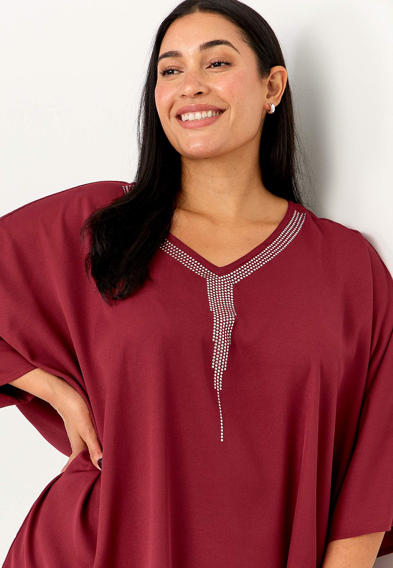 Party blouse with studded details
