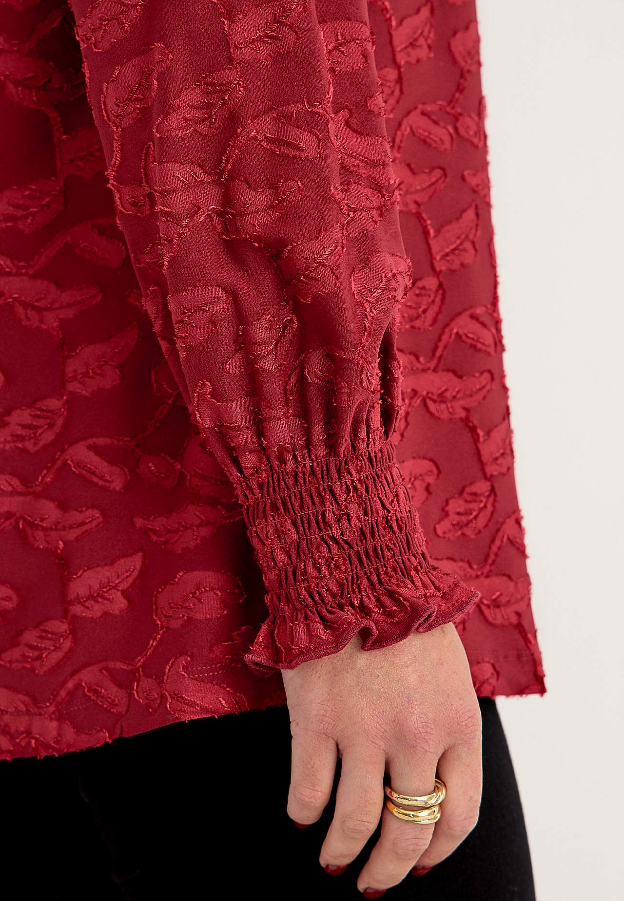 Jacquard patterned jersey tuniq