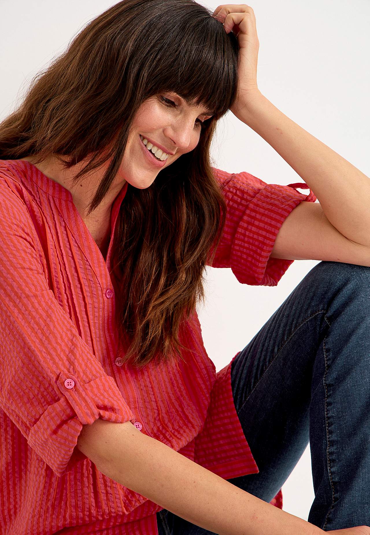 Tunic in seersucker