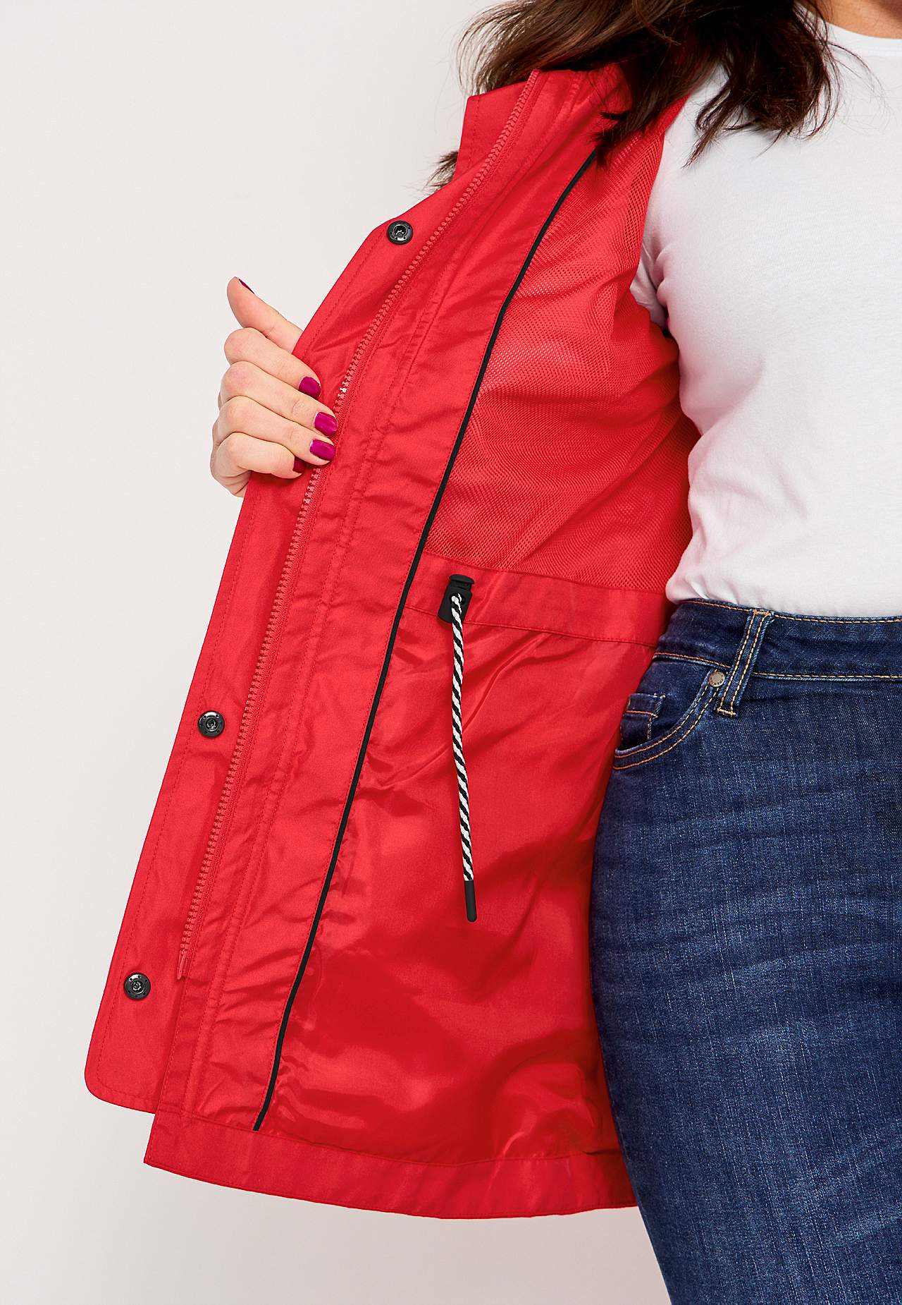 Windproof jacket with hood
