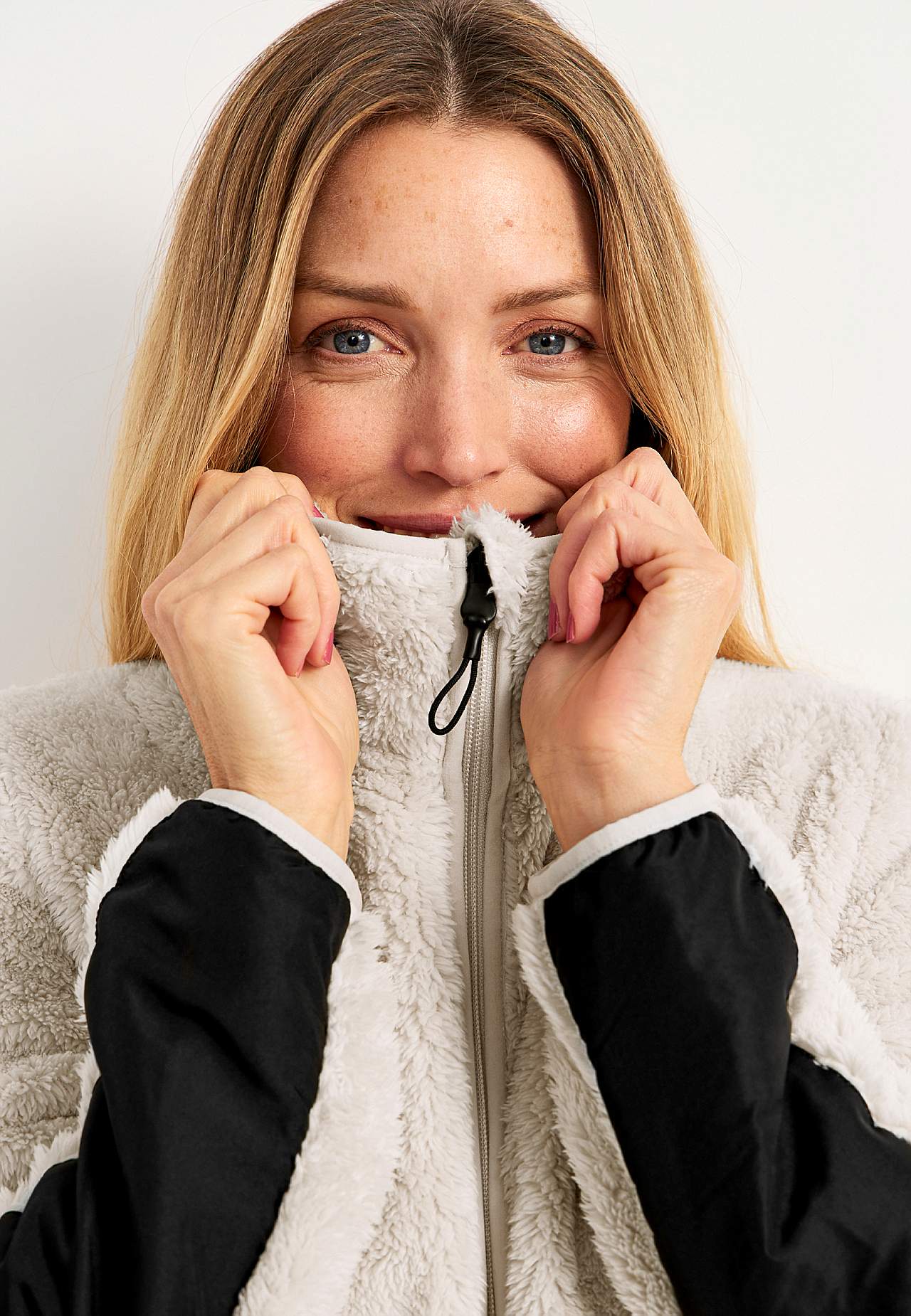 Long fleece jacket