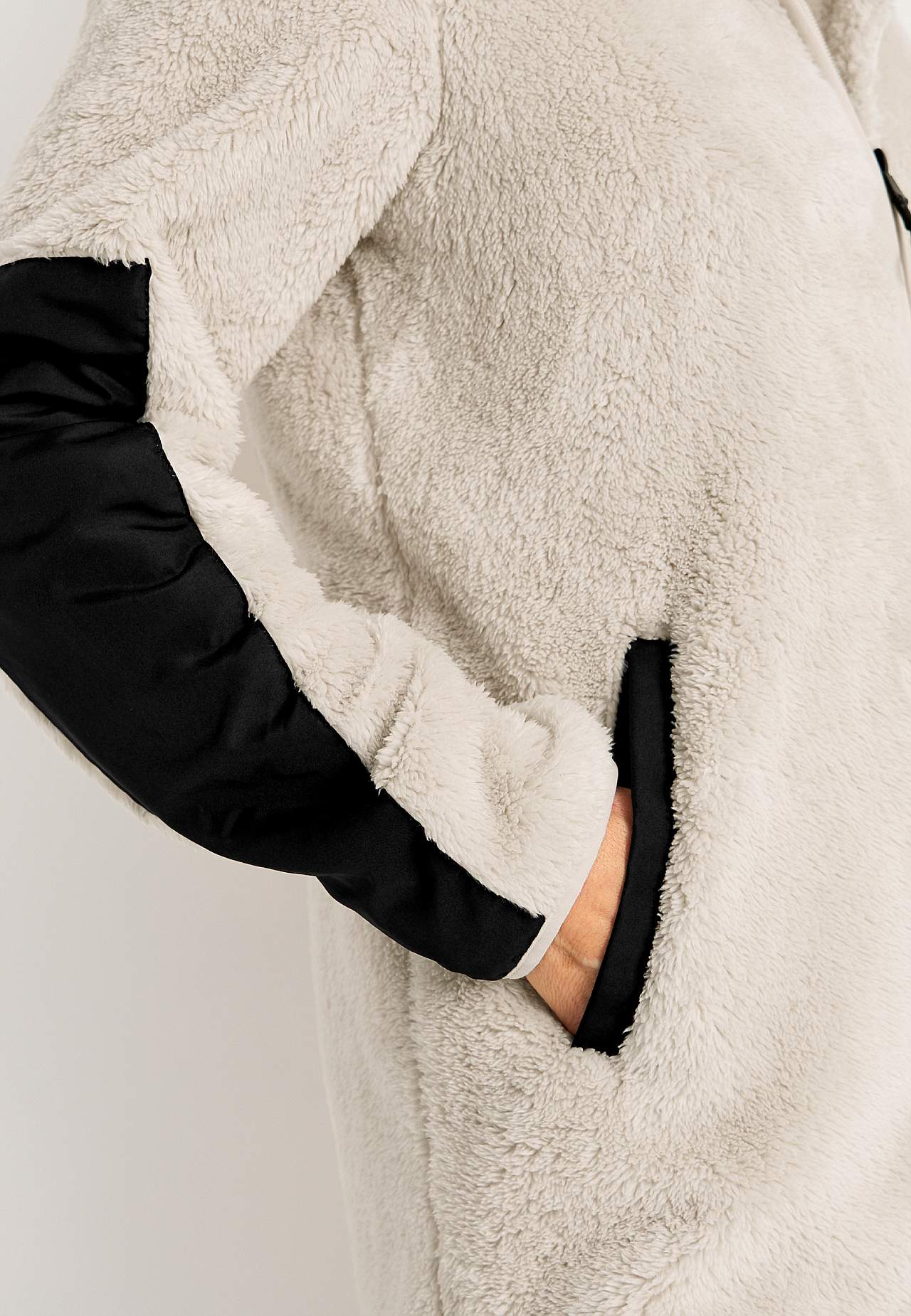 Long fleece jacket