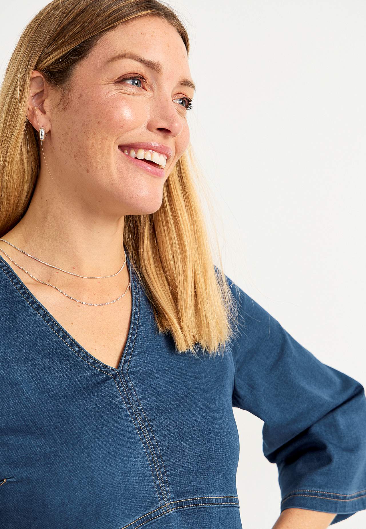 Dress in denim jersey Olga