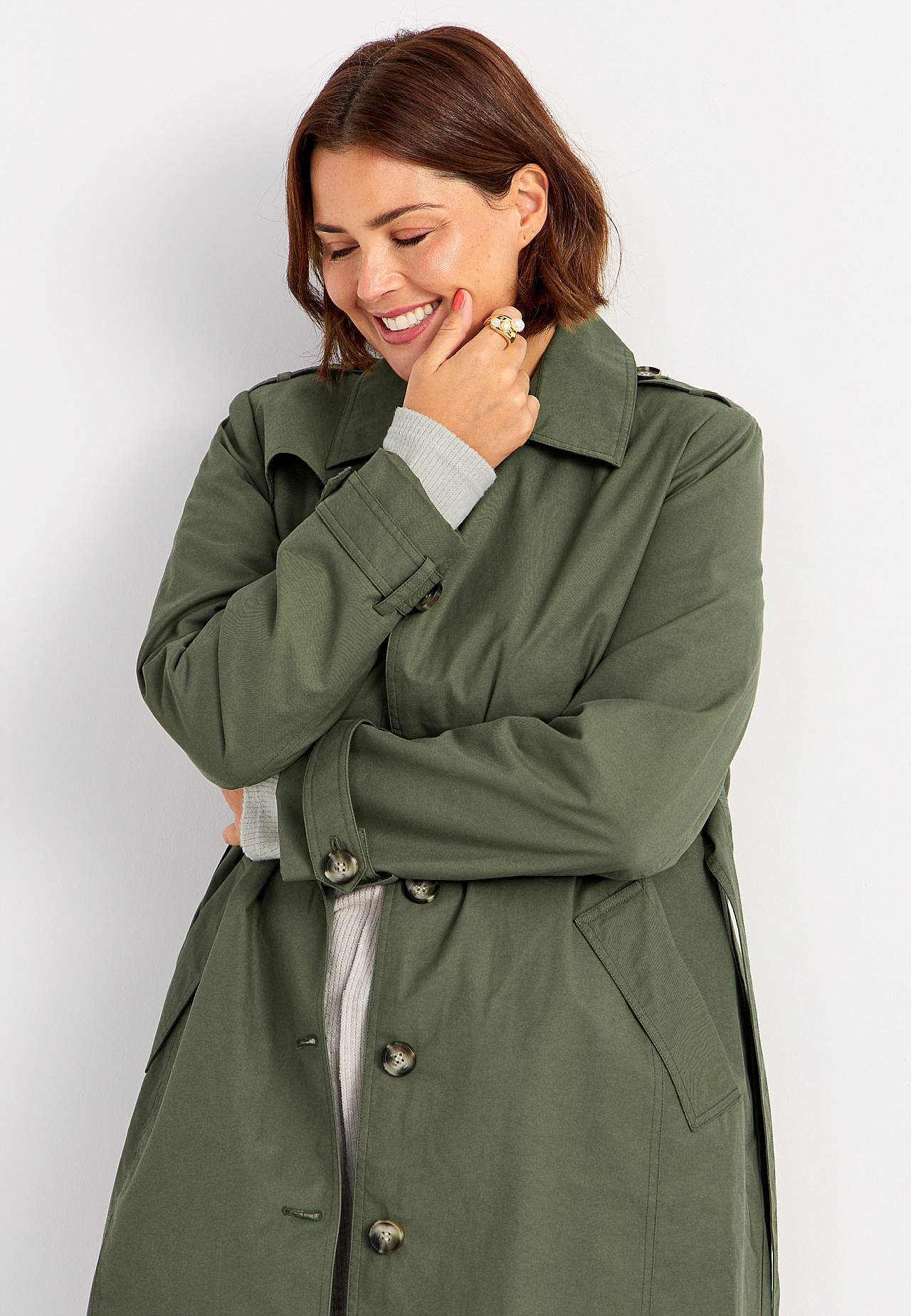 Single-breasted trenchcoat
