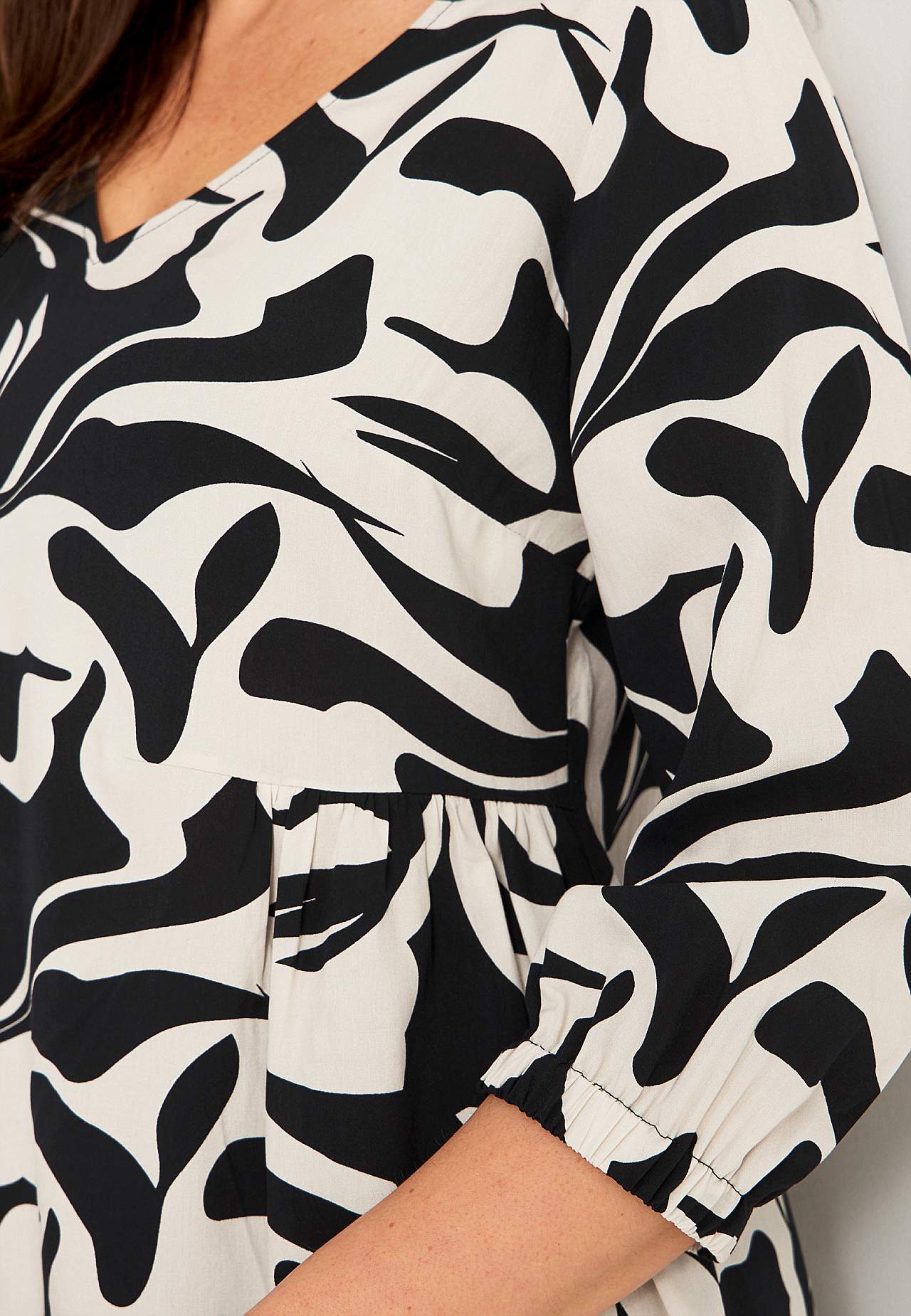 Tunic with 3/4 sleeve