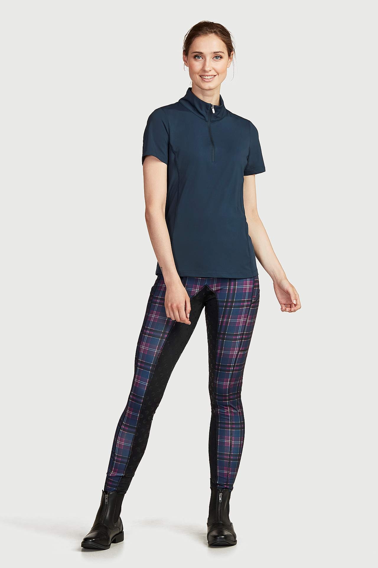 Checked riding breeches by Cellbes Equestrian Flora