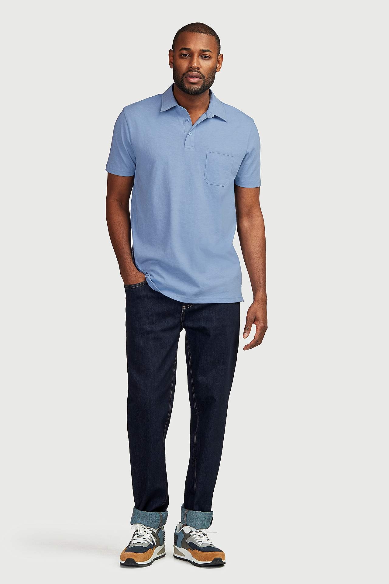 Straight jeans with stretch