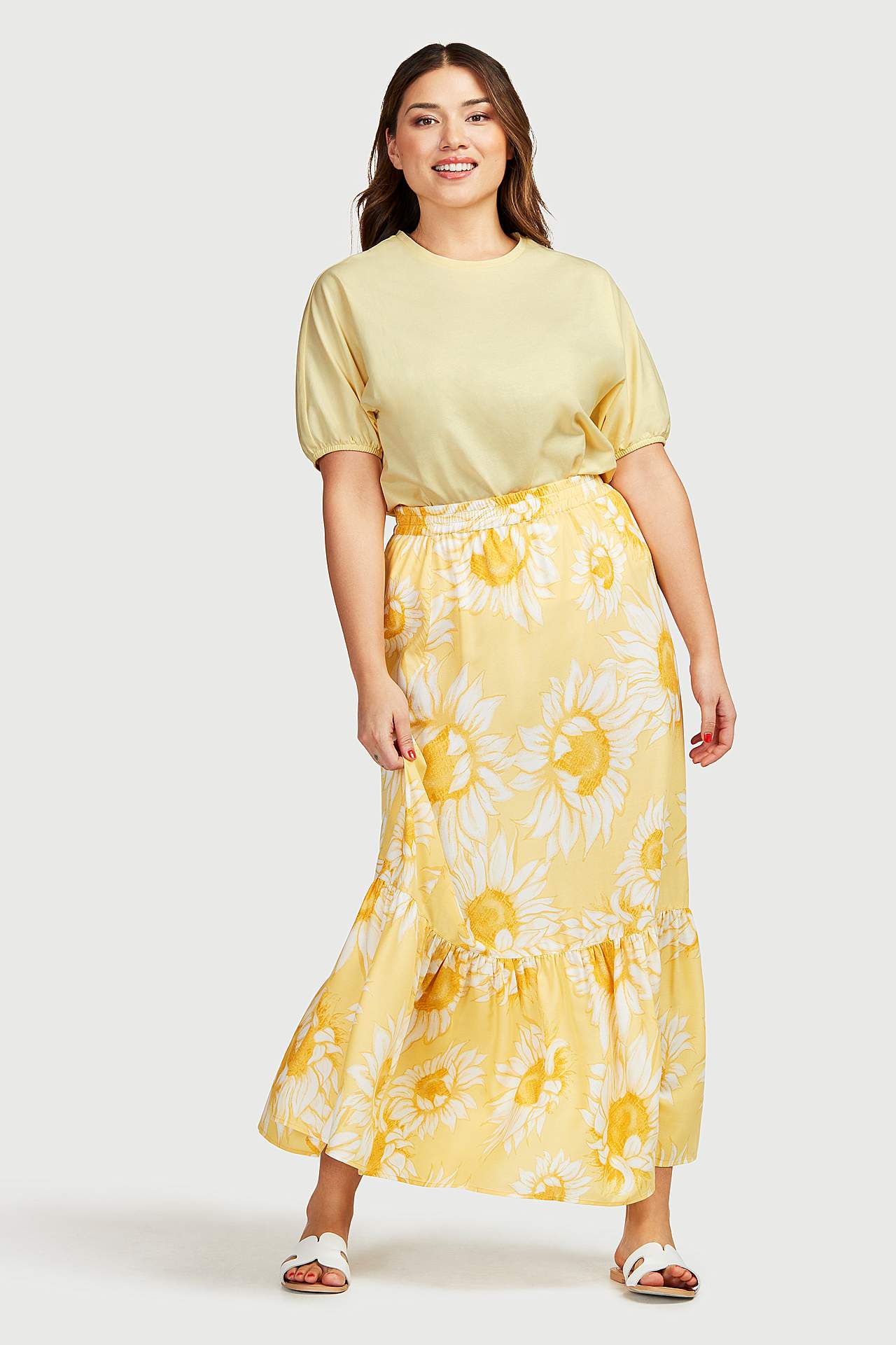 Solid color jersey top