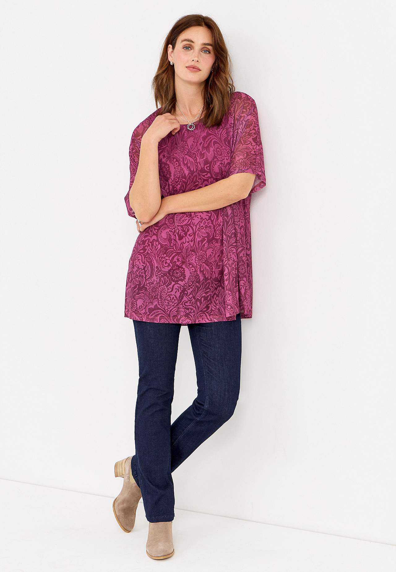 Tunic top in mesh