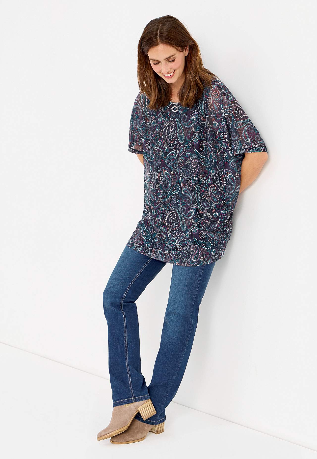 Tunic top in mesh