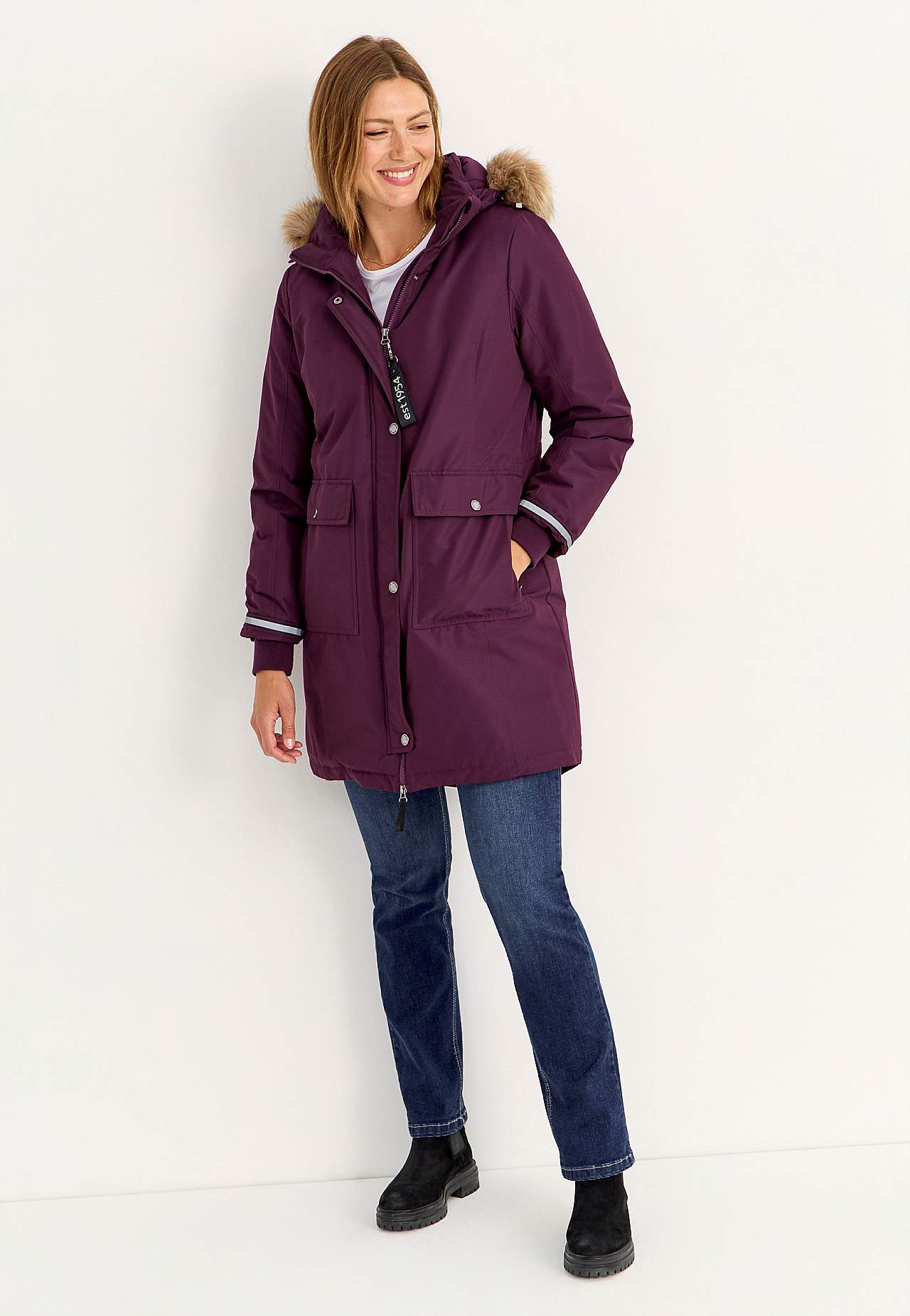 Warm-lined parka Ice