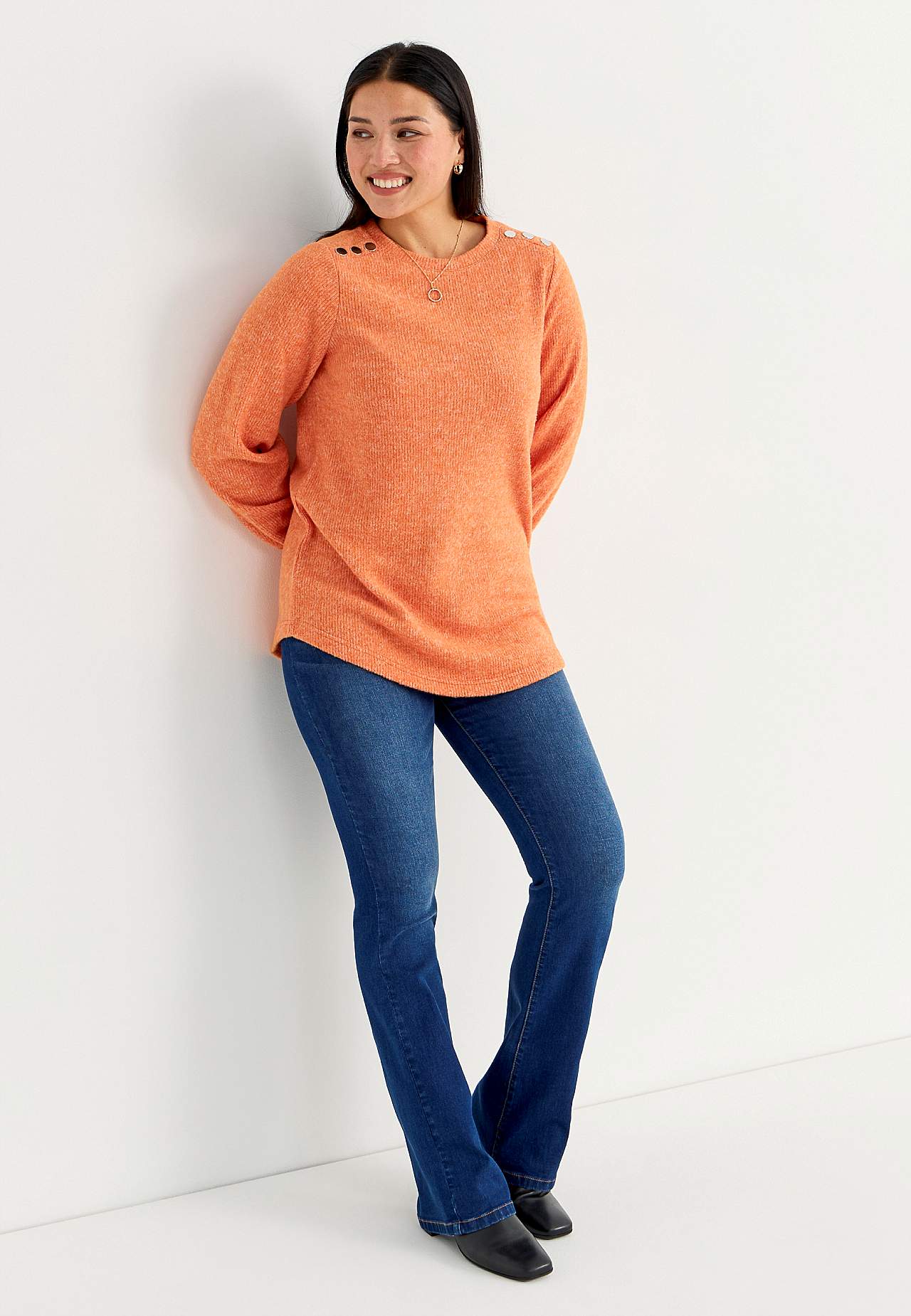 Knitted, soft jumper Beata