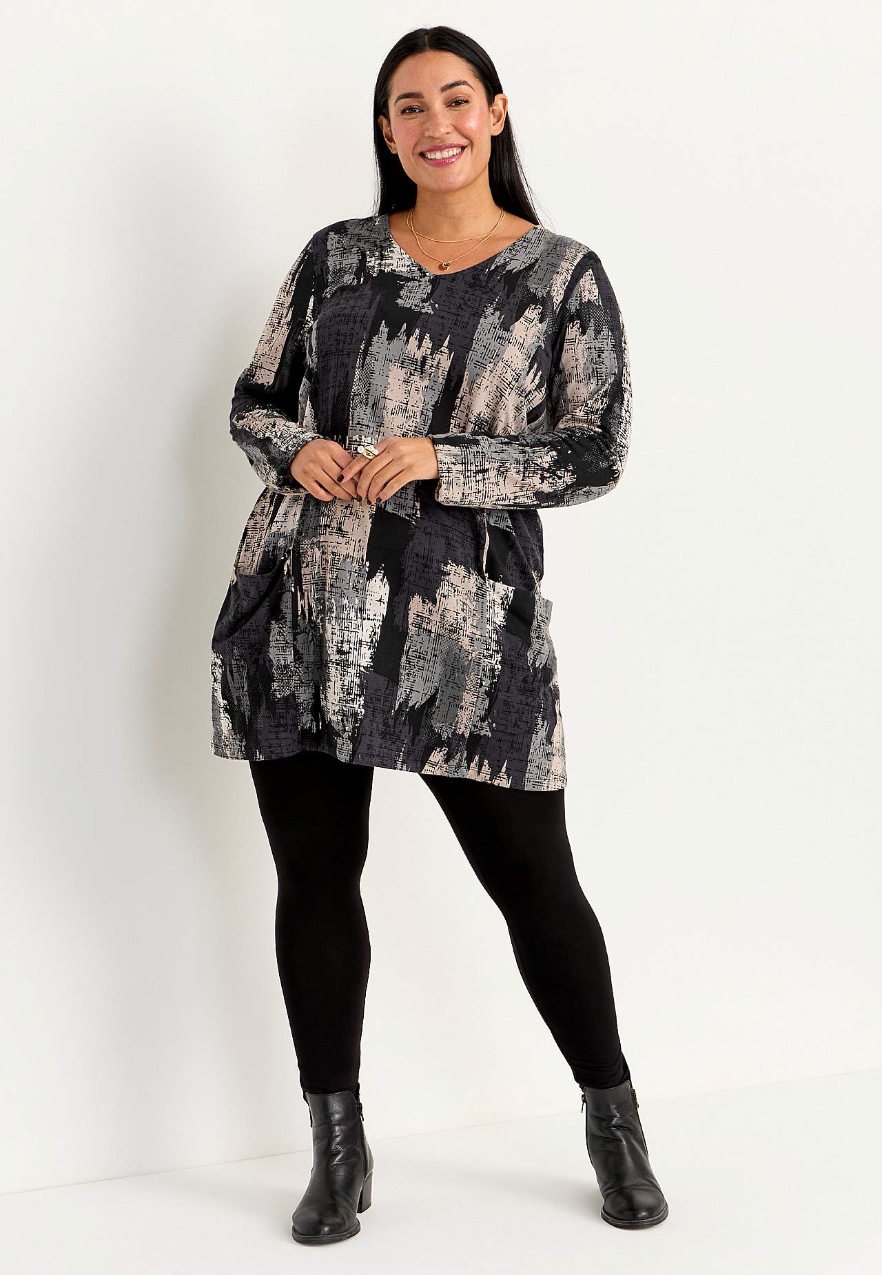 Patterned tunic