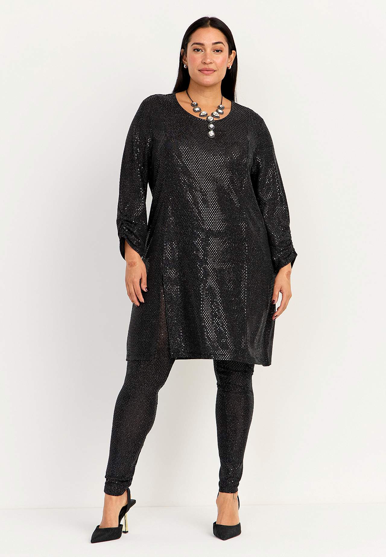 Party tunic with paillettes