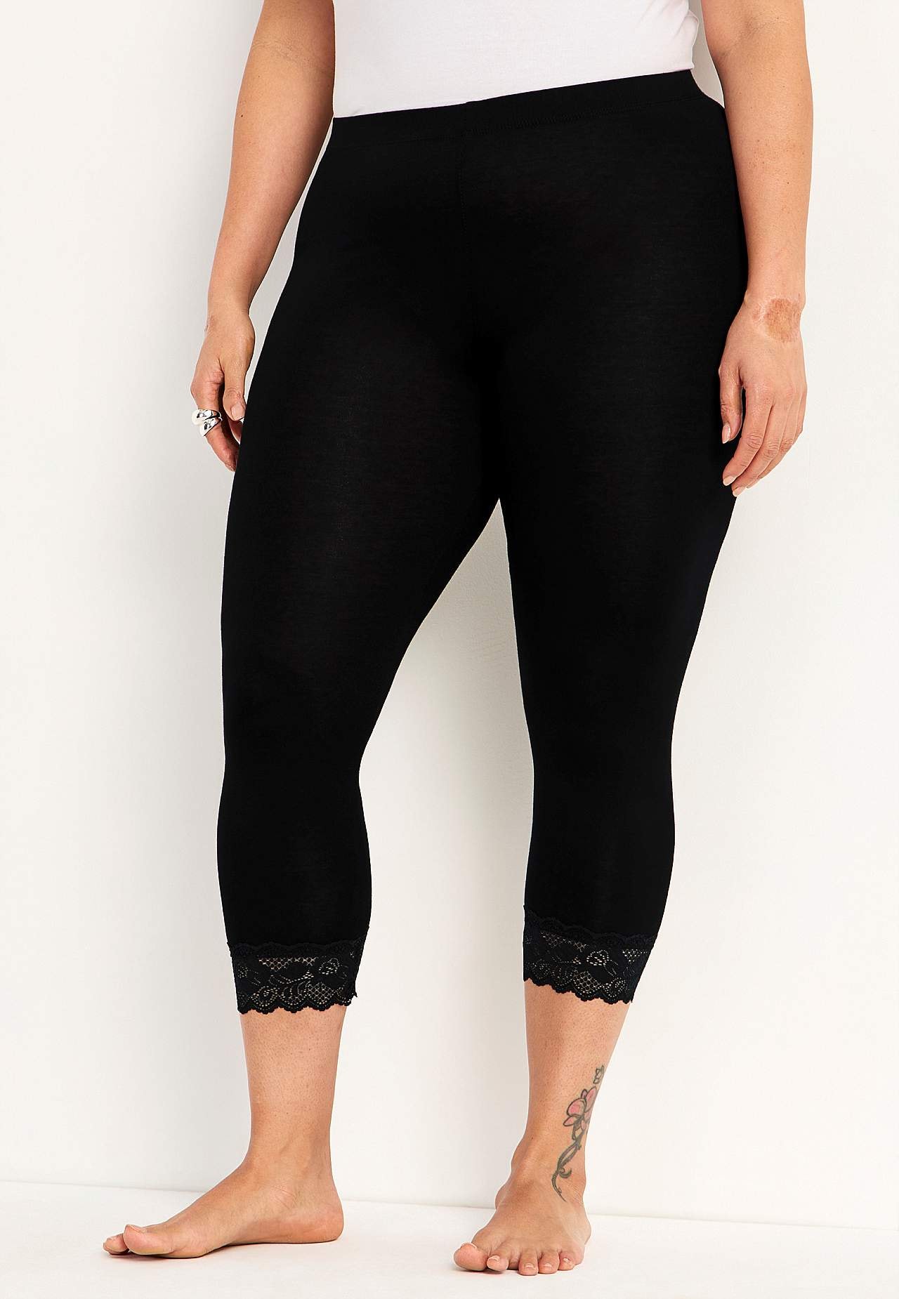 Capri leggings with lace susanne