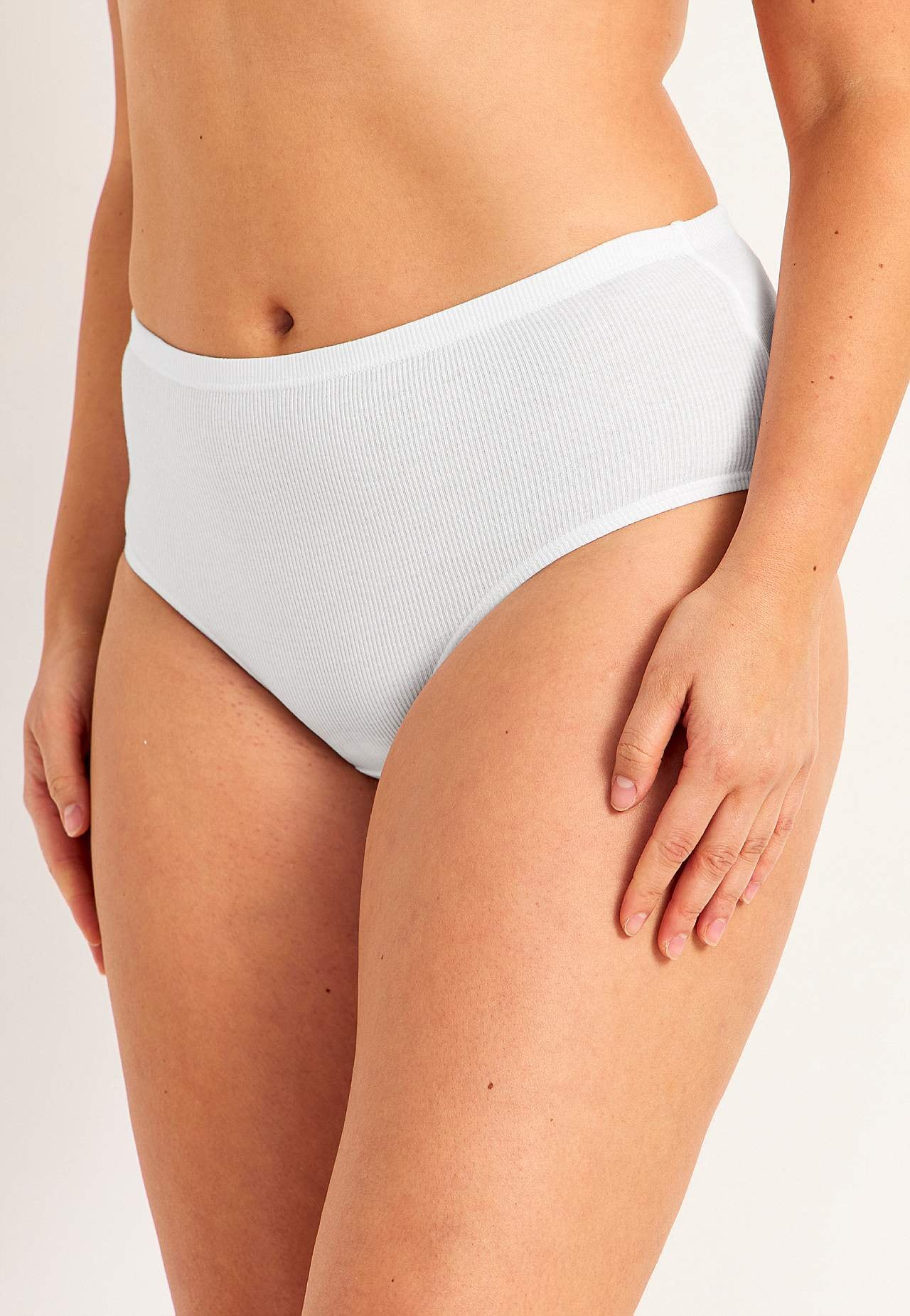 Ribbed women's briefs in cotton Lisa 6-pack
