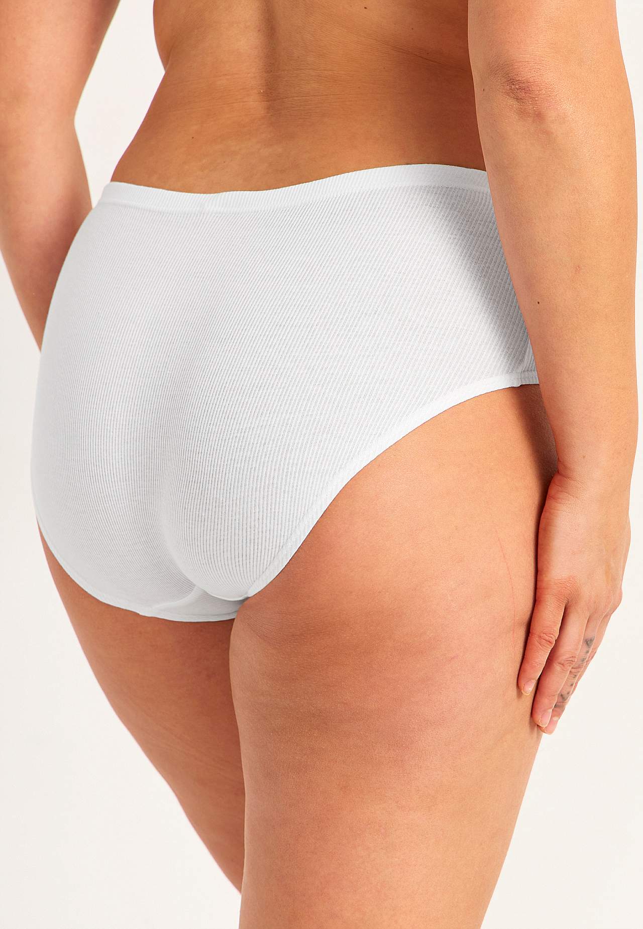 Ribbed women's briefs in cotton Lisa 6-pack