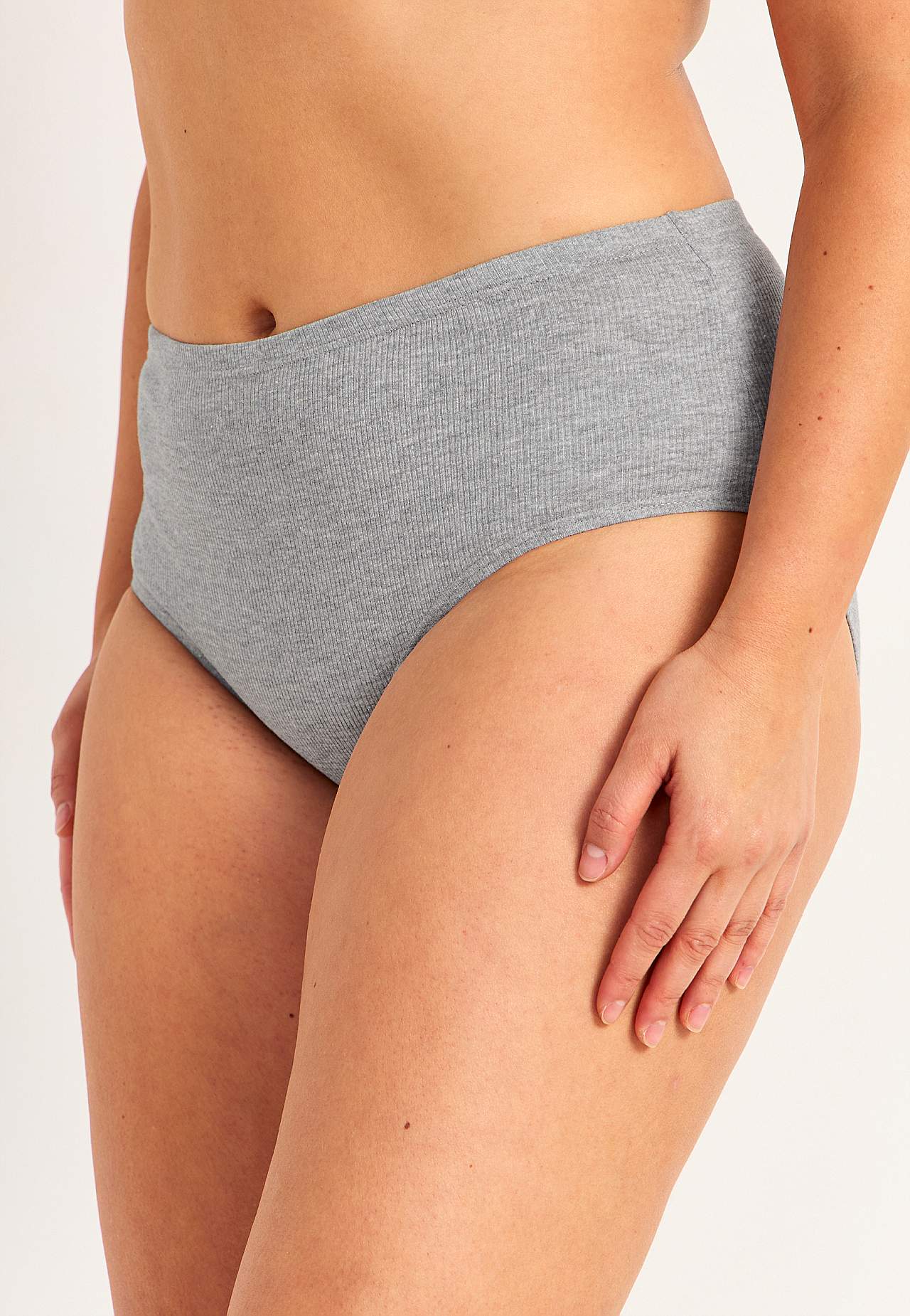 Ribbed women's briefs in cotton Lisa 6-pack