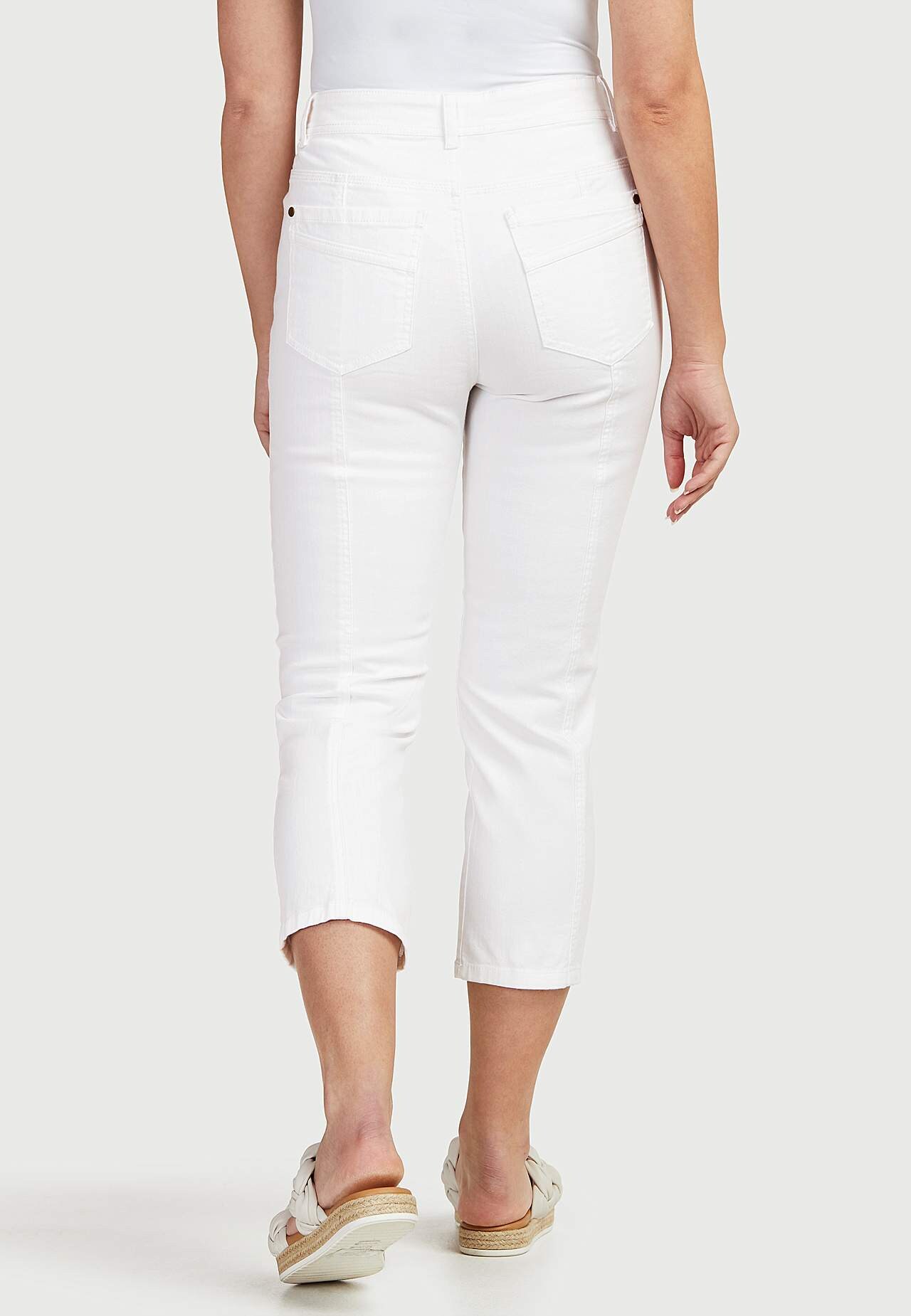 Crop jeans with five-pocket design
