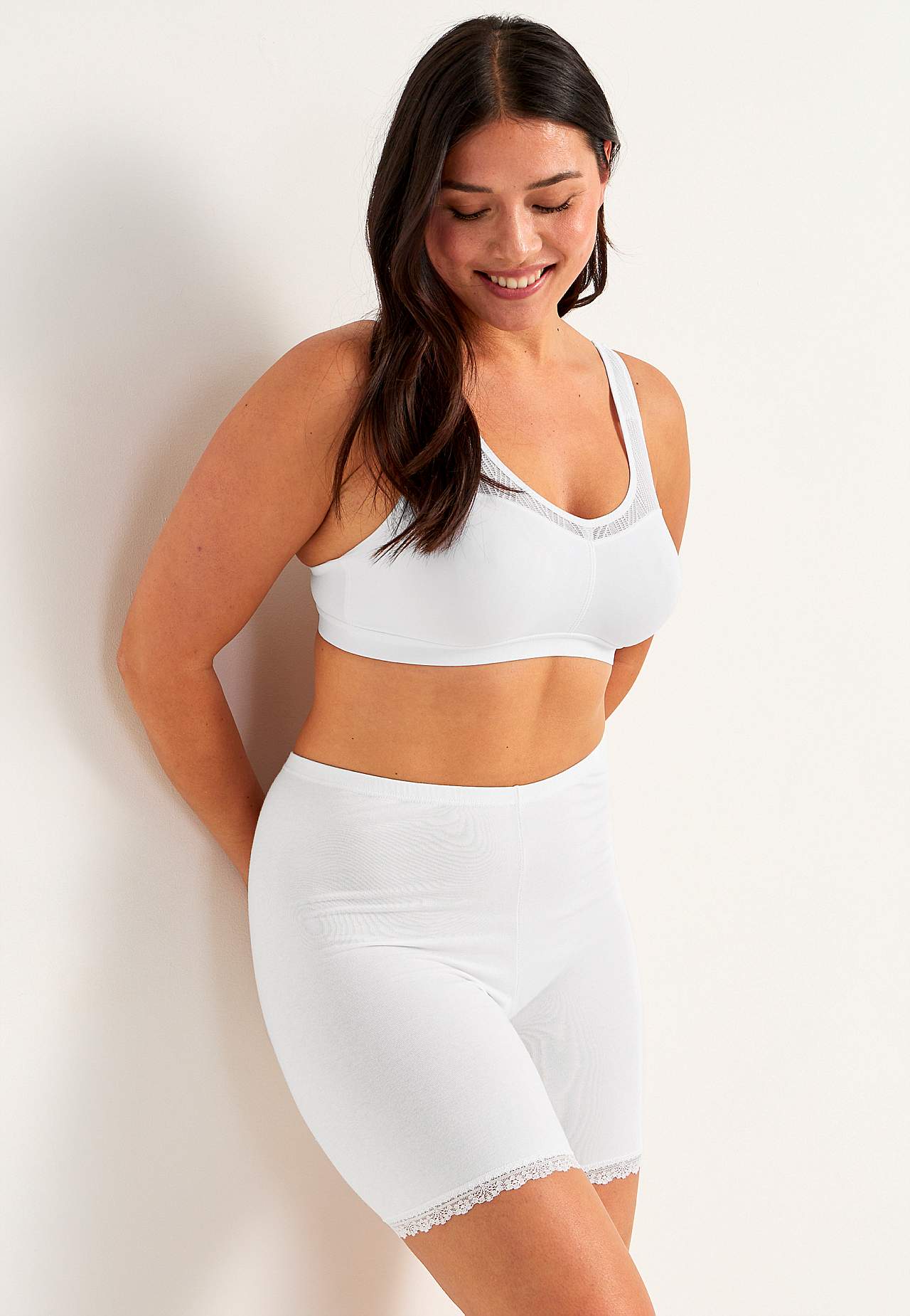 Cotton panties with longer leg 3-pack