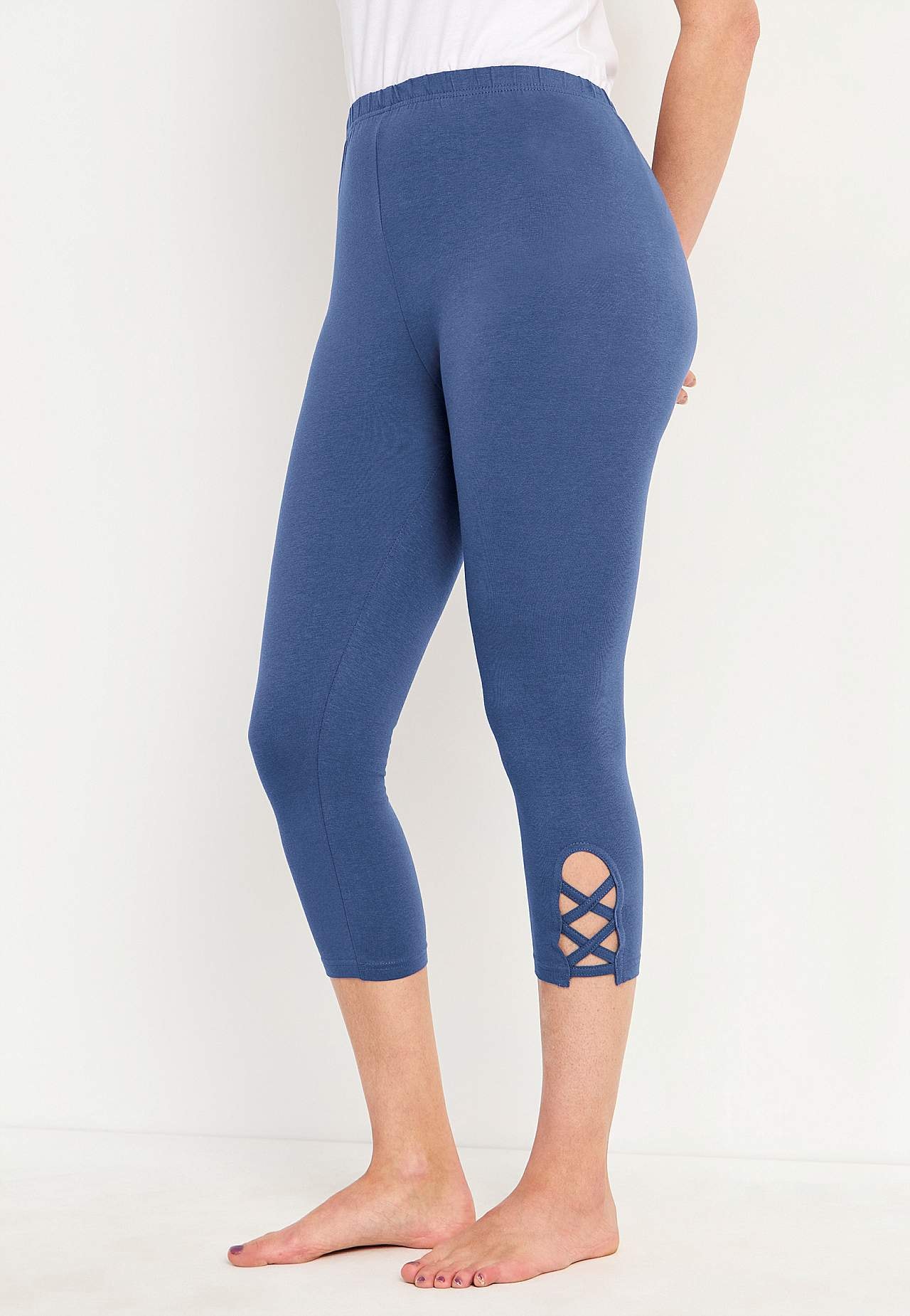 Capri leggings with nice details 2-pack