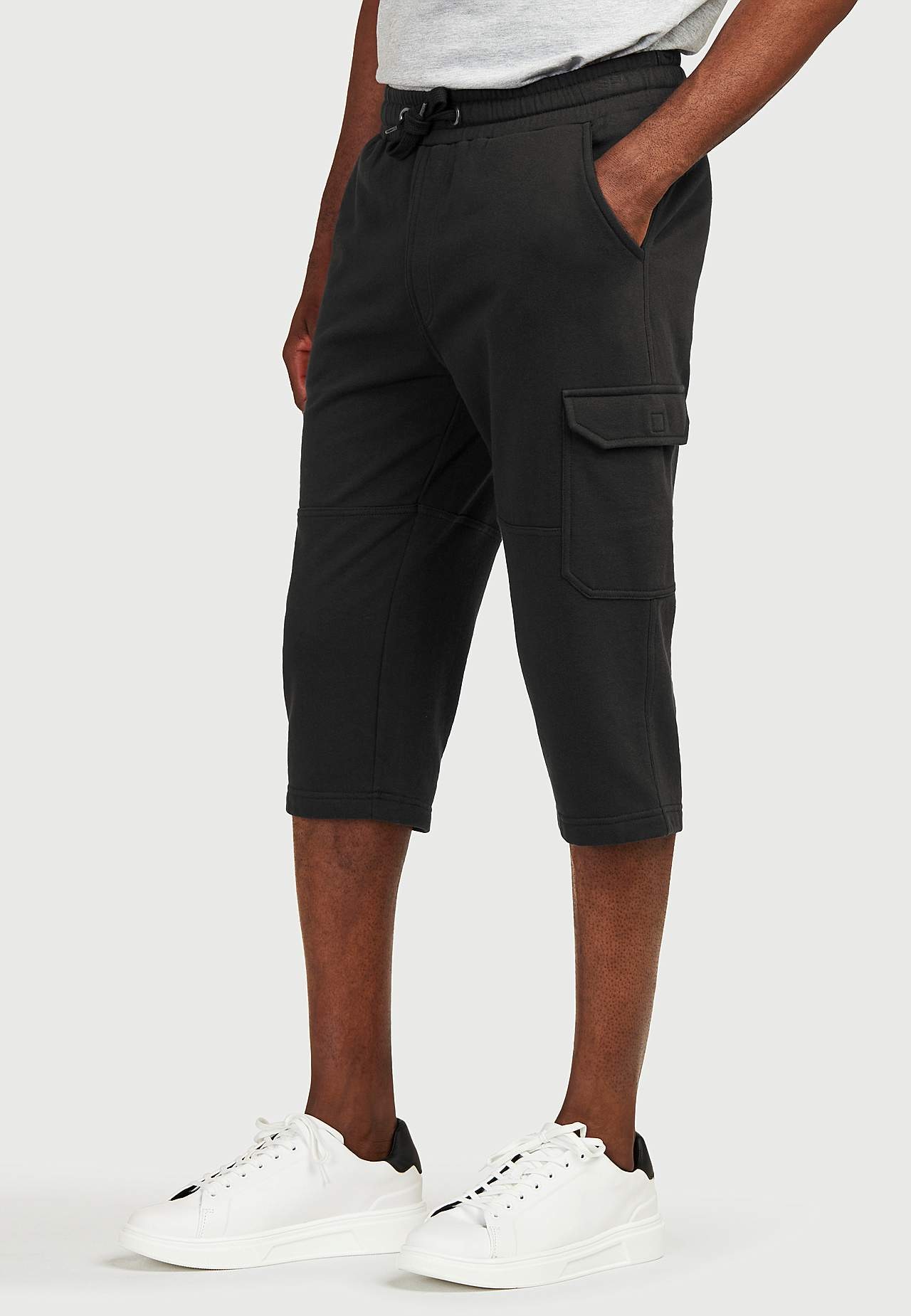Long sweatshirt shorts with cargo pockets Smarty