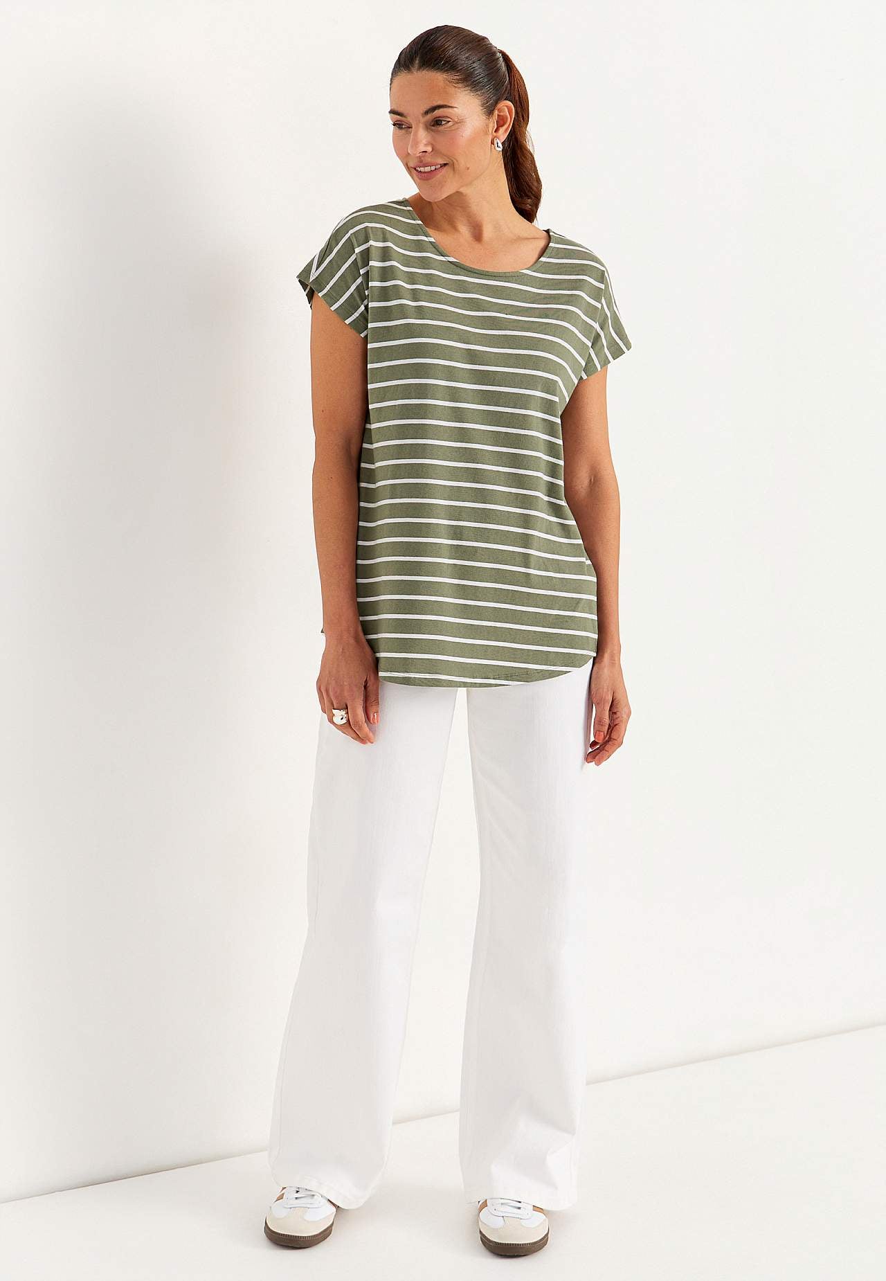 Jersey tops with cap sleeves 2-pack