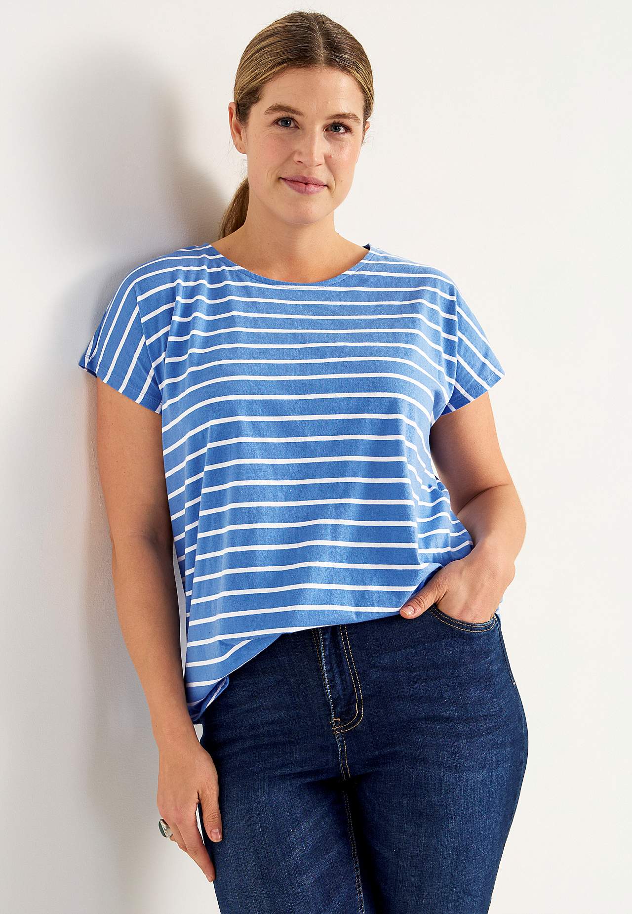 Jersey tops with cap sleeves Alma 2-pack