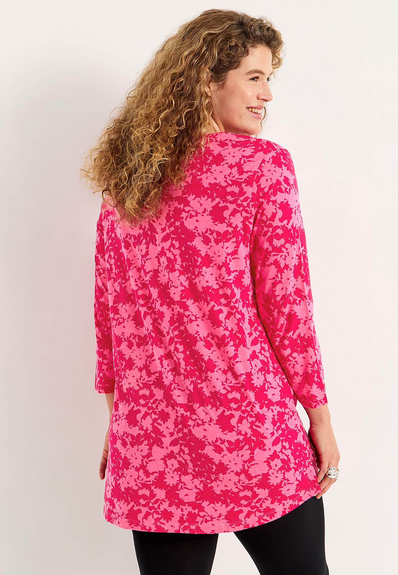Jersey tuniq with v neckline