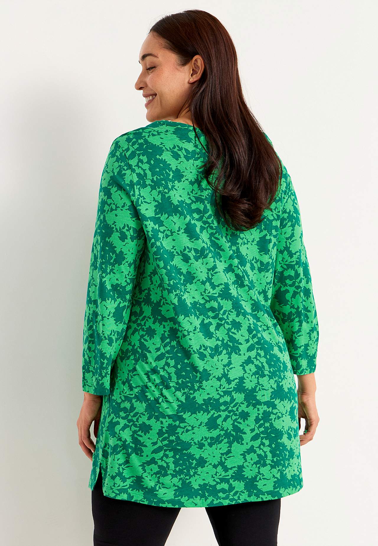 Jersey tuniq with v neckline