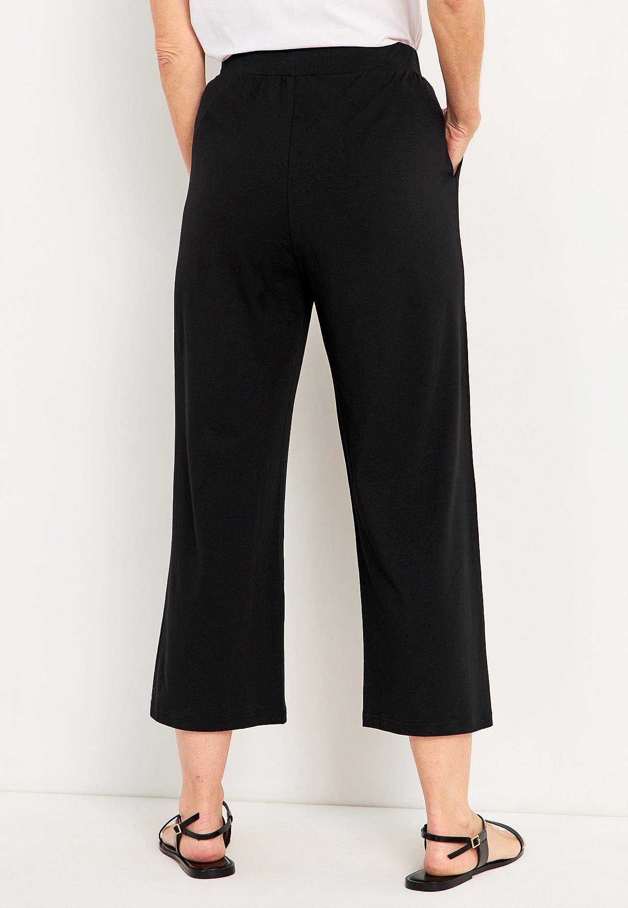 Jersey pants in soft cotton and modal blend