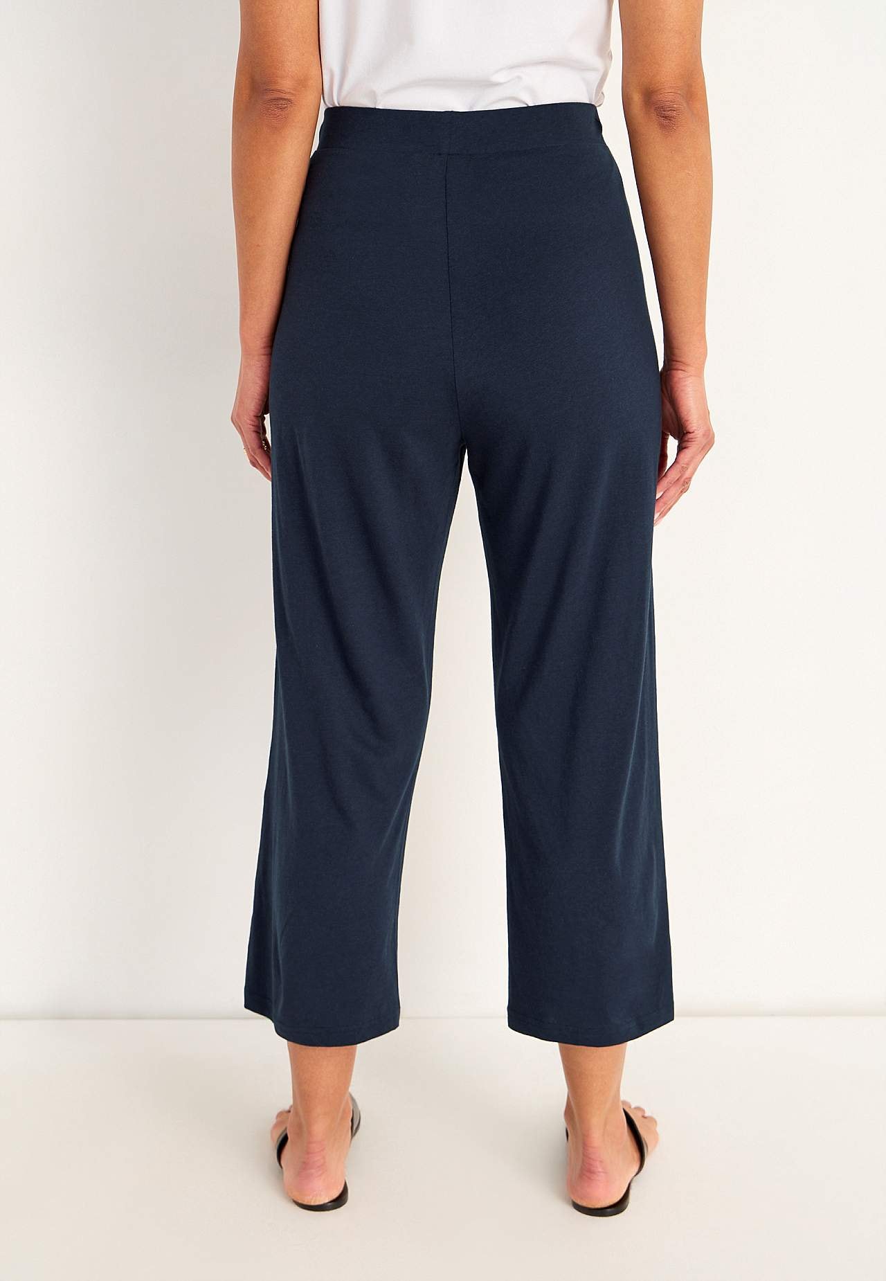 Jersey pants in soft cotton and modal blend