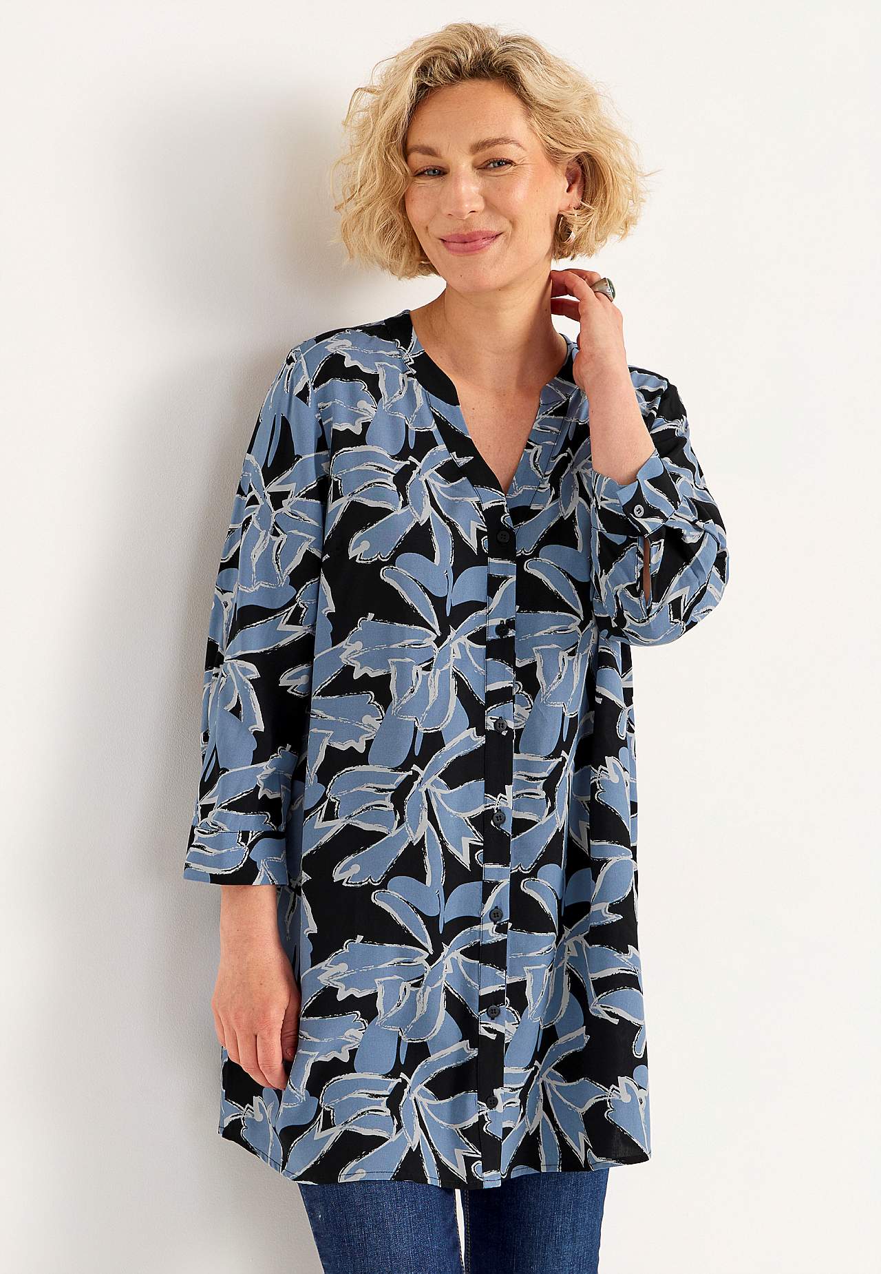 Tunic with 3/4 sleeve