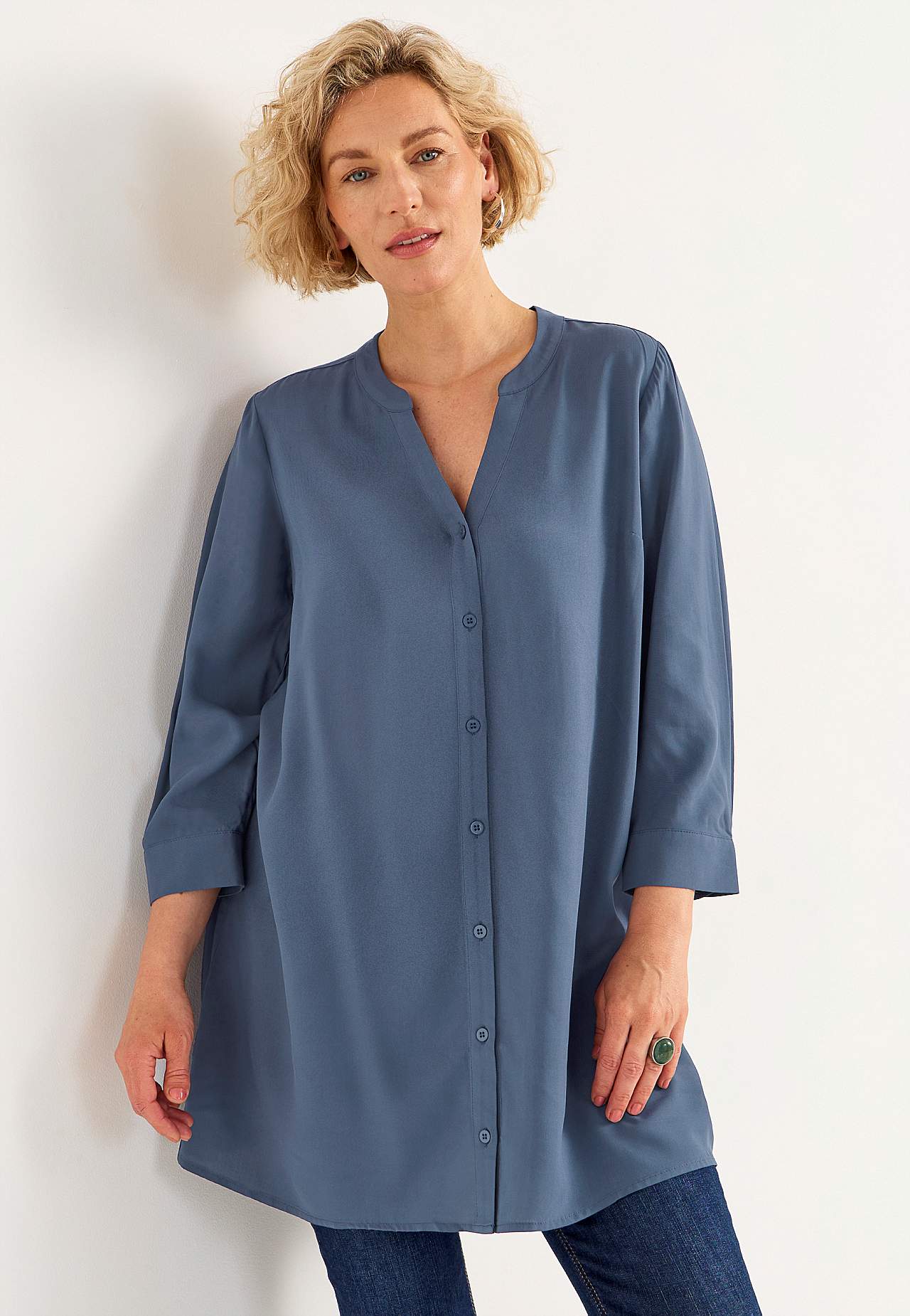 Tunic with 3/4 sleeve