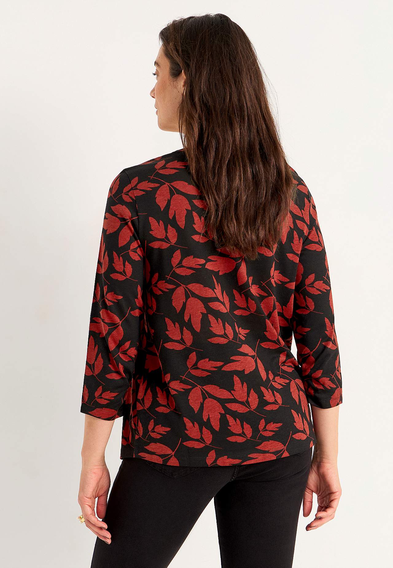 Jersey top with gatherings