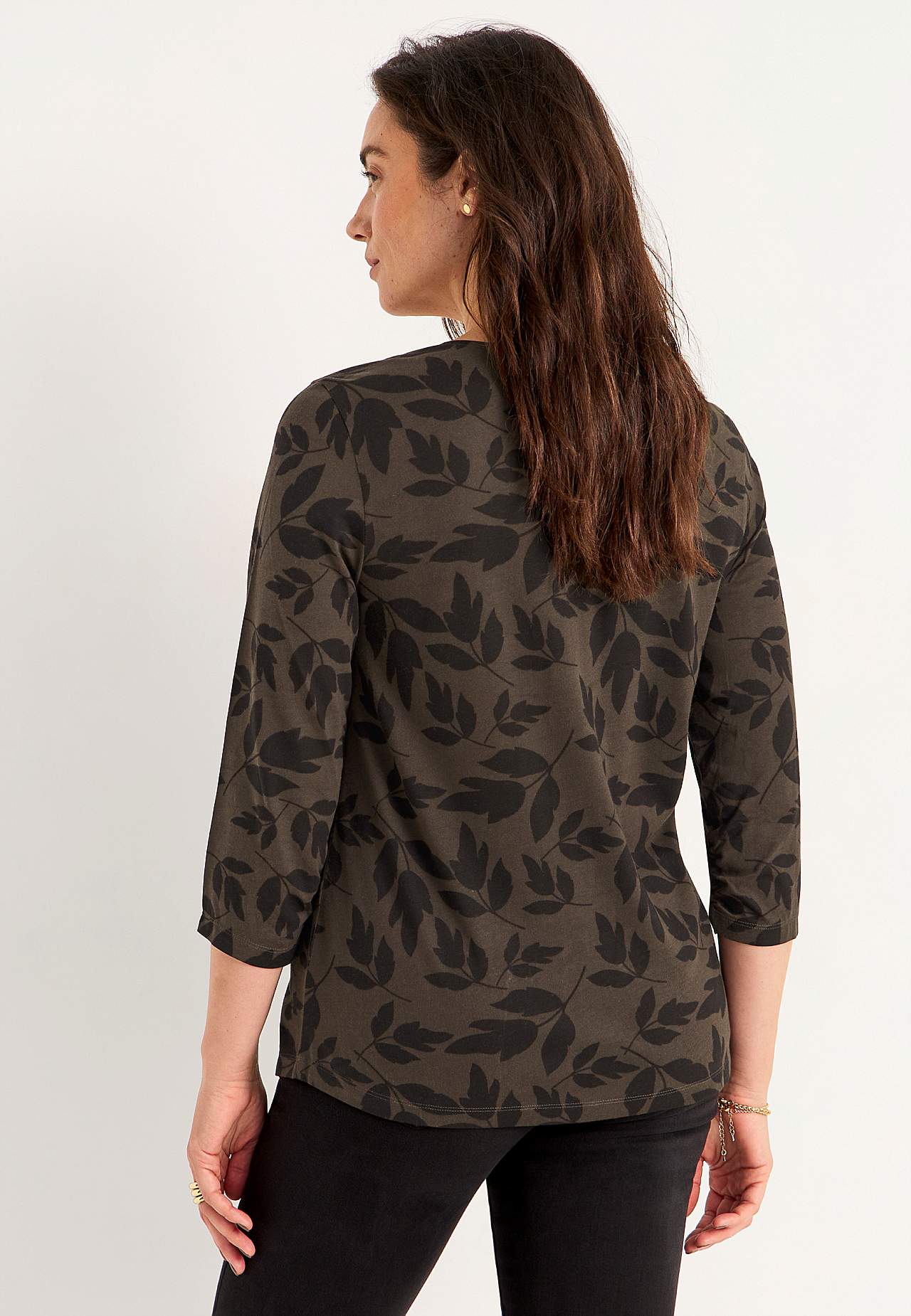 Jersey top with gatherings