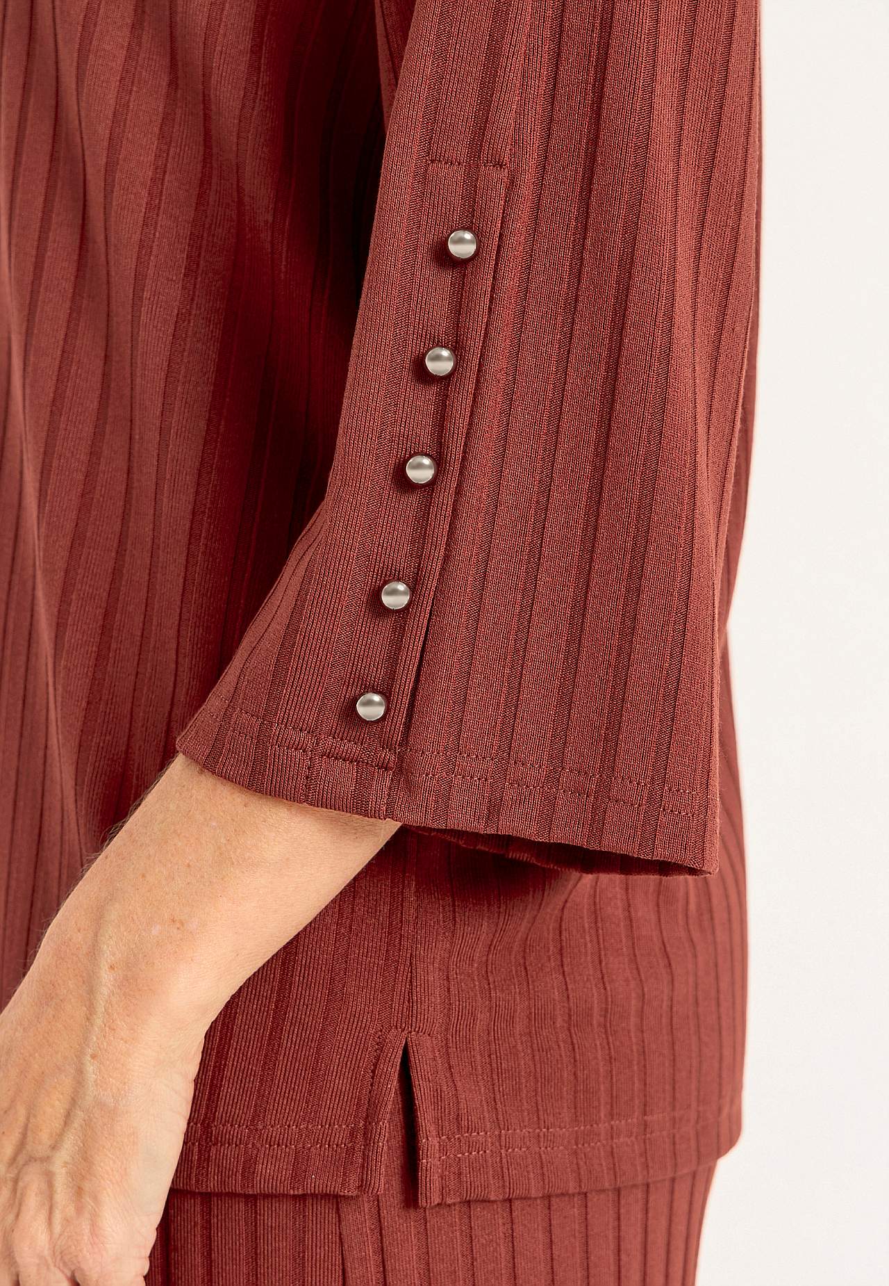 Jersey top with buttons